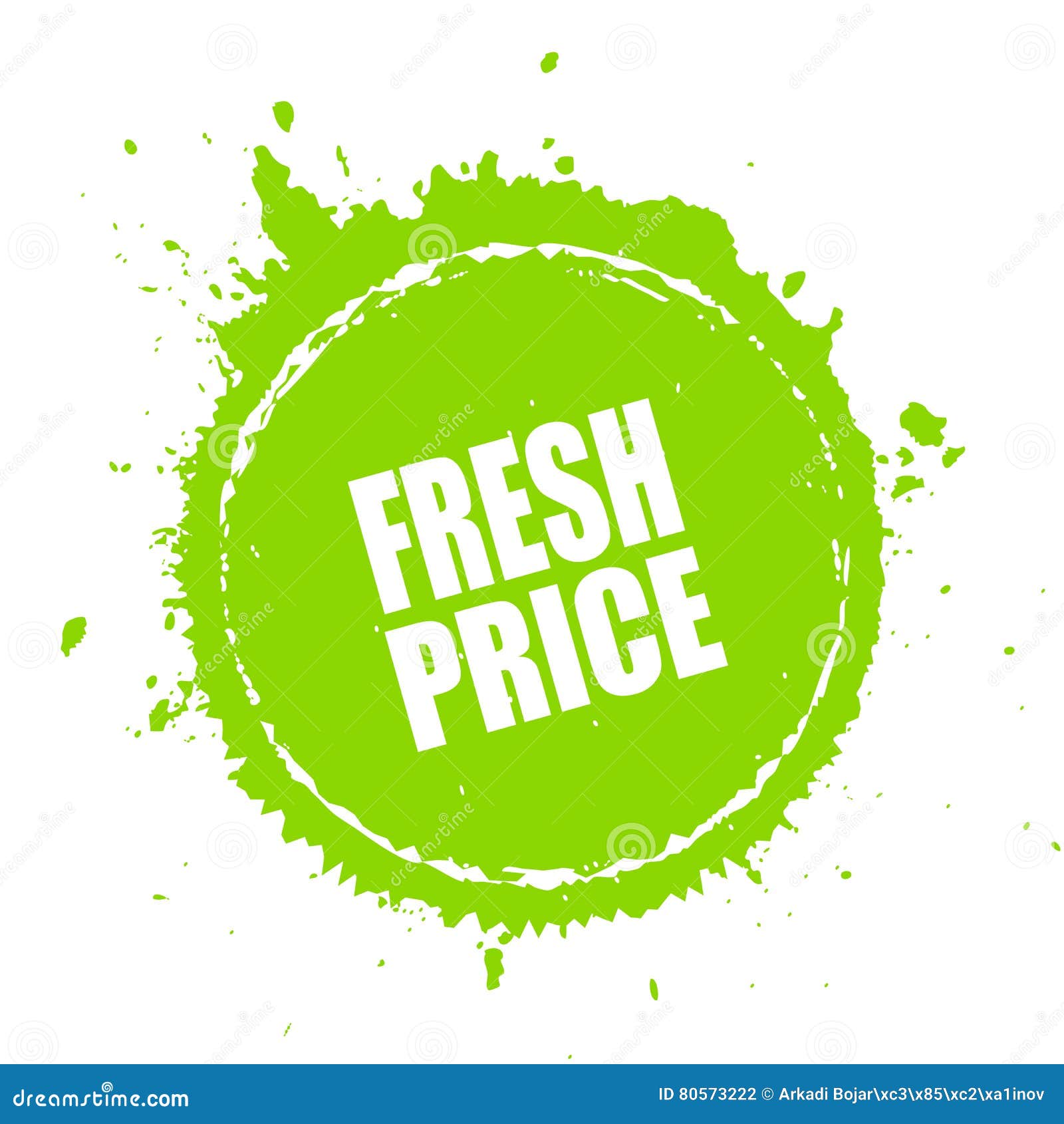 Fresh price splash icon stock vector. Illustration of blot 80573222