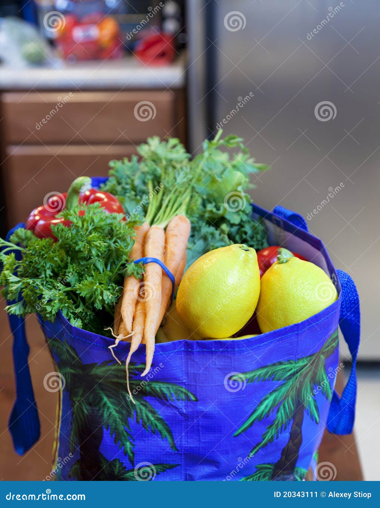 Fresh Produce in a Grocery Bag Stock Image Image of parsley, interior