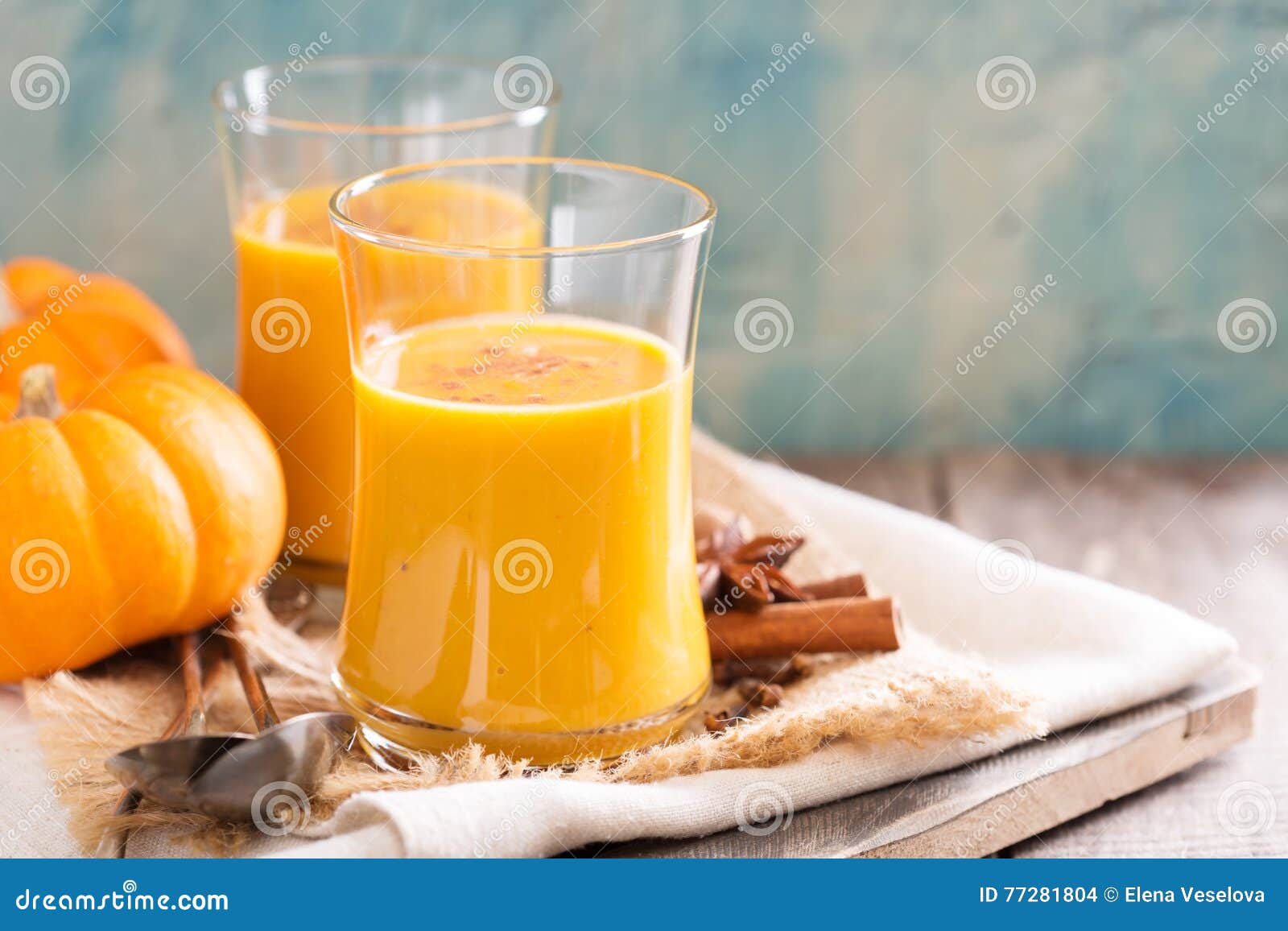 Fresh pumpkin juice stock photo. Image of glass, fresh 77281804
