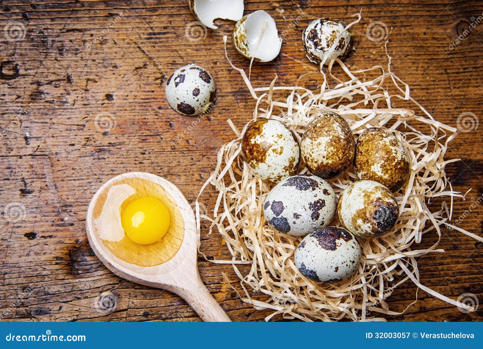 Fresh quail eggs stock image. Image of organic, easter 32003057
