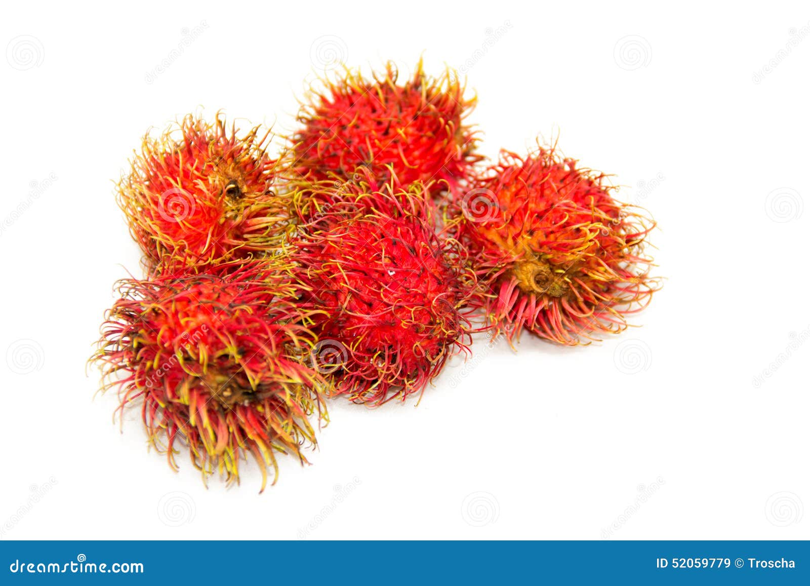 Fresh Rambutan Fruit RoyaltyFree Stock Photography