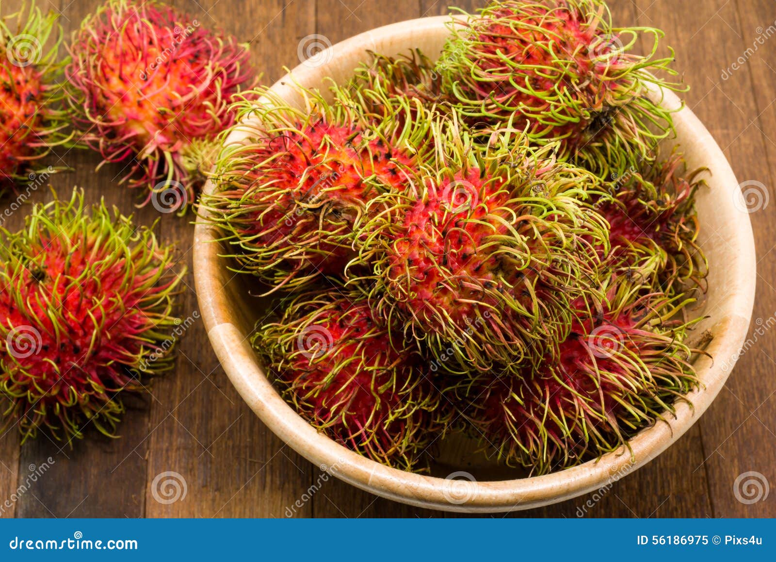 Fresh Rambutan, Tropical Fruit Stock Image Image of food, delicious