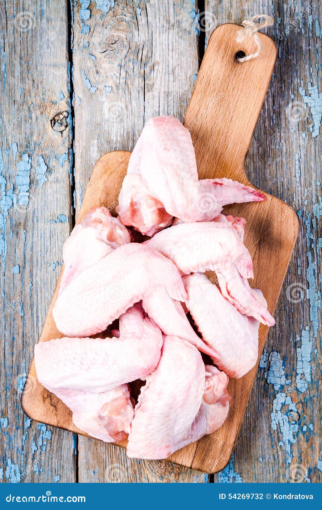 Fresh Raw Chicken Wings on a Cutting Board Stock Photo Image of