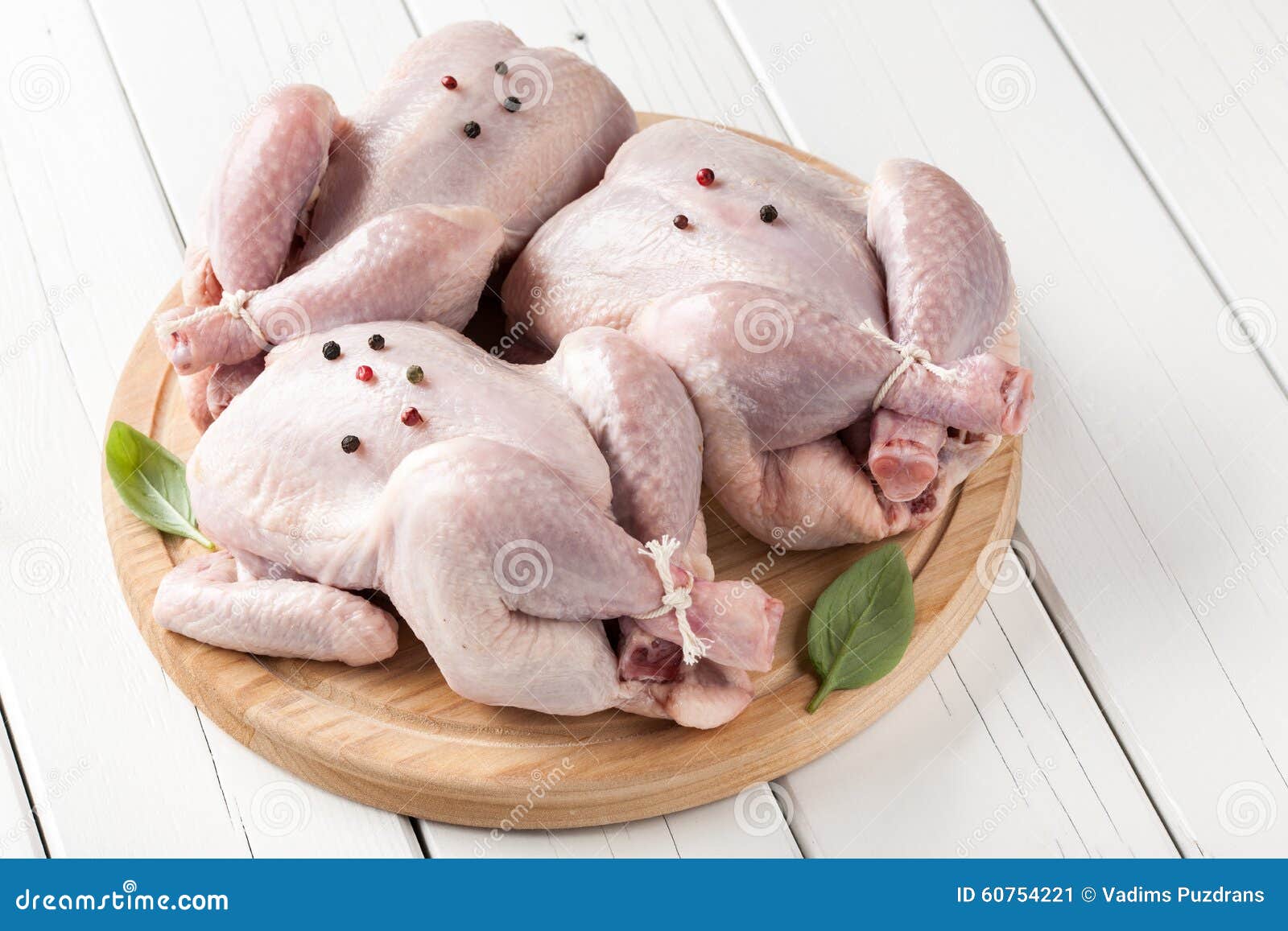 Fresh Raw Chickens on Cutting Board Stock Image Image of fresh, board