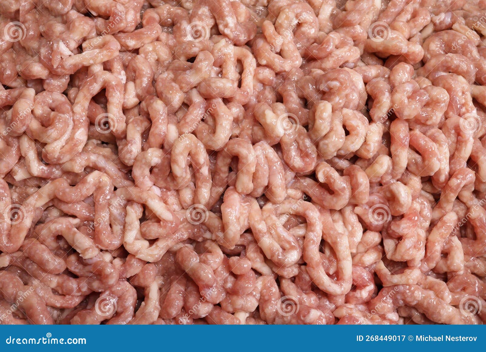 Fresh Raw Minced Meat or Ground Meat Background, Texture Stock Image