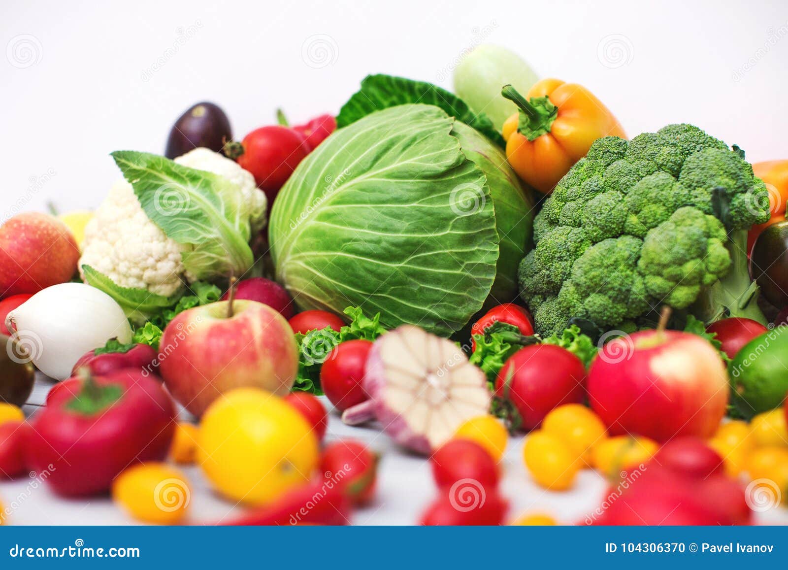 fresh raw organic vegetable produce.