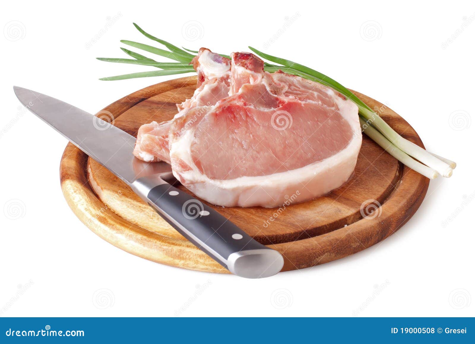 Fresh raw pork cutlet stock photo. Image of freshness 19000508