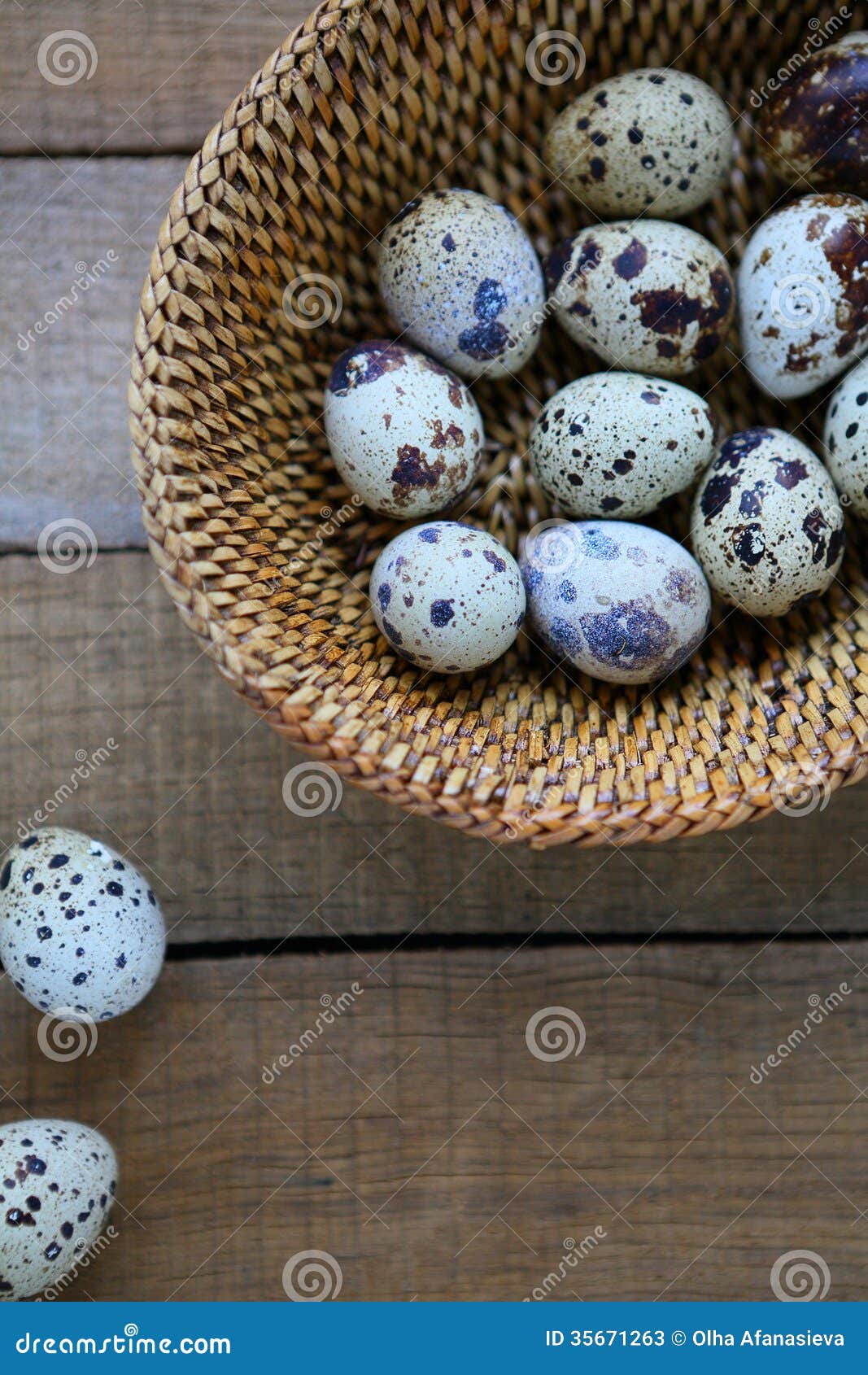 Fresh Raw Quail Eggs in a Basket Stock Image Image of domestic, rural