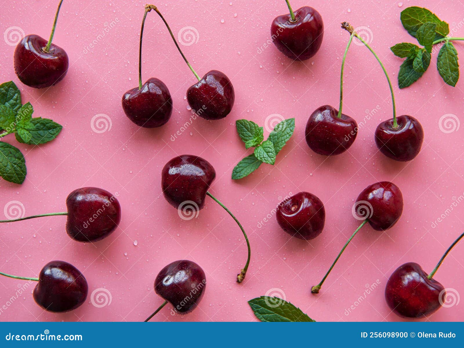 Fresh red cherries stock photo. Image of healthy, berry 256098900