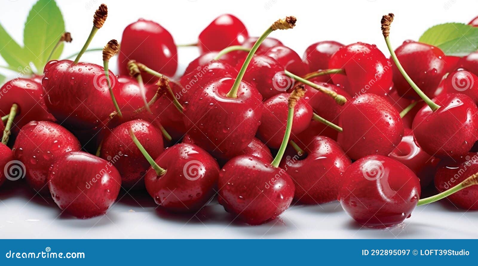 Fresh Red Cherries 1696420185171 1 Stock Image Image of close, fresh