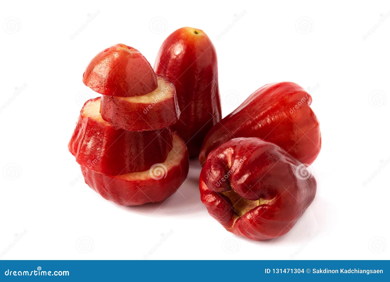 Fresh Red Rose Apple Cut Half Stock Photo Image of homeopathic, sweet