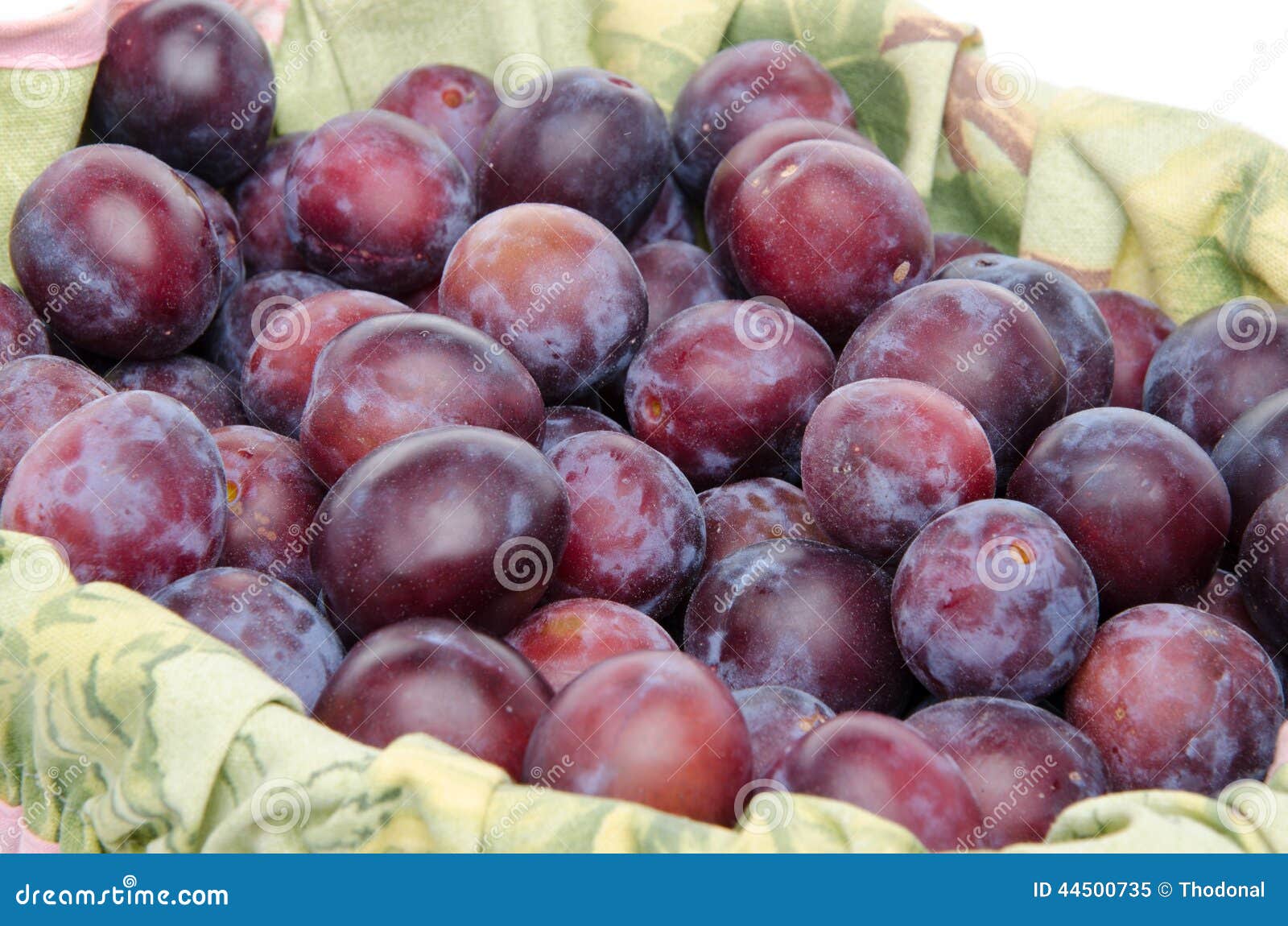 Fresh Ripe Blue Plums in a Basket Stock Image Image of food, nature