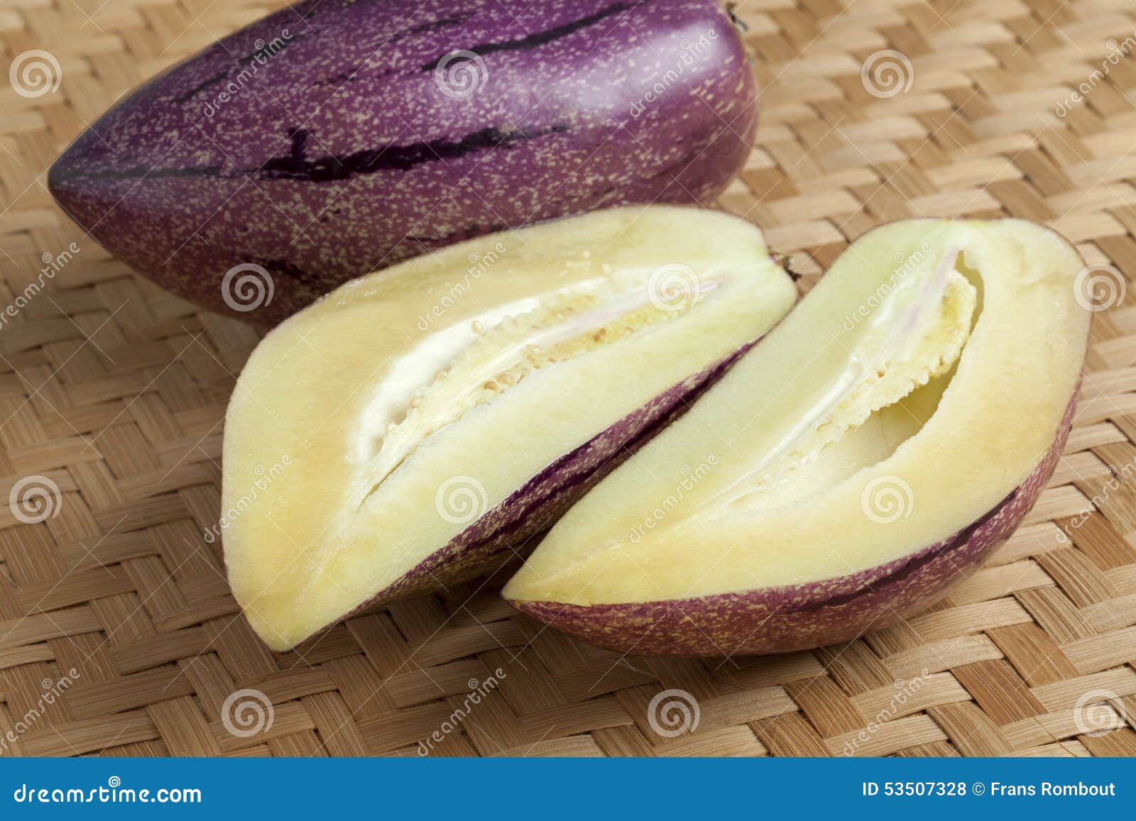 fresh ripe pepino fruit