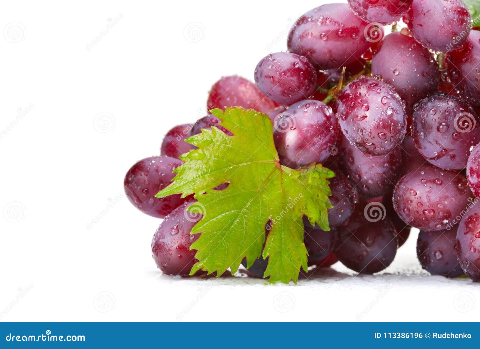 Fresh Rose Grapes with Leaf Stock Photo Image of white, fresh 113386196