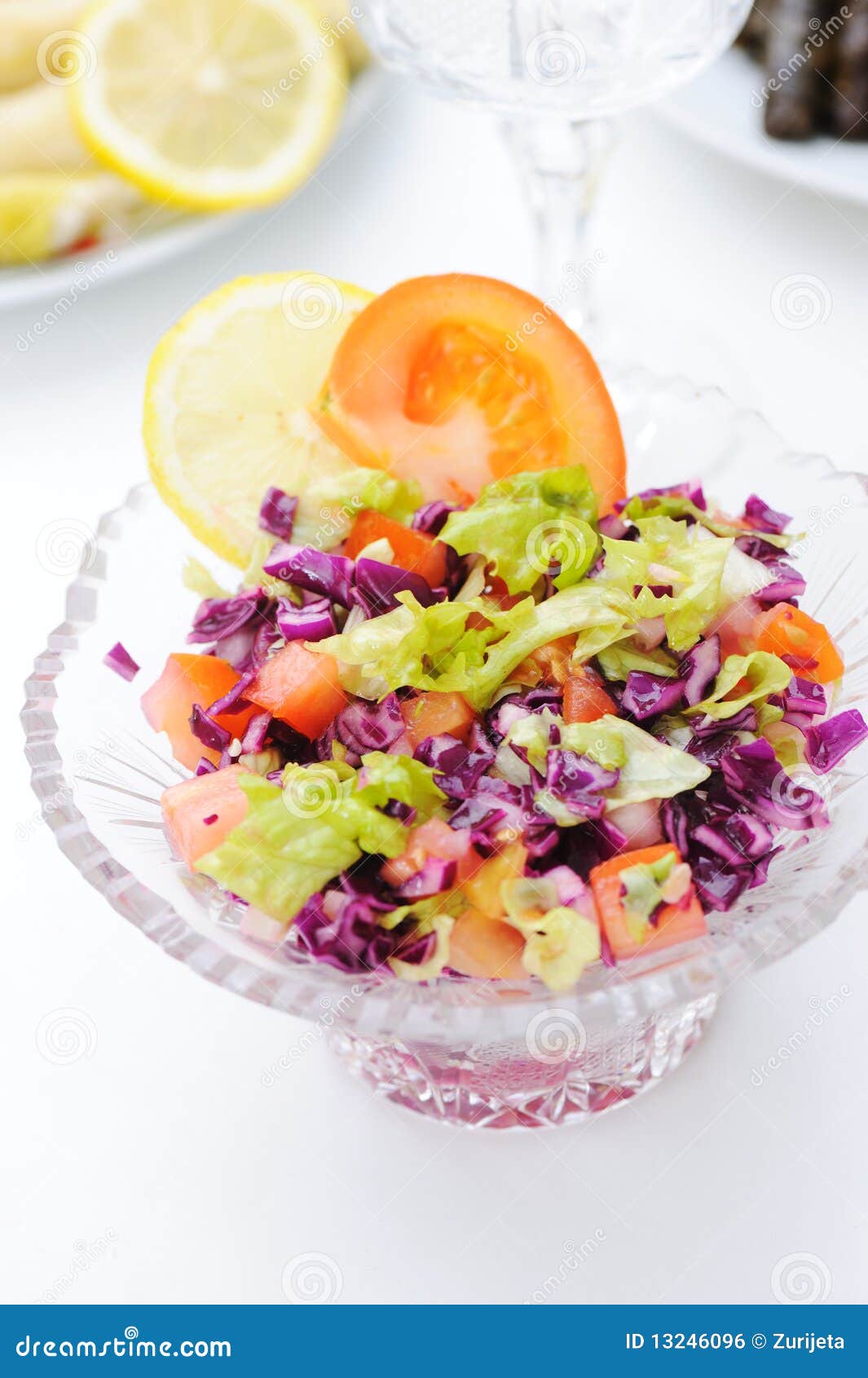 Fresh salad prepared stock photo. Image of vegetable 13246096