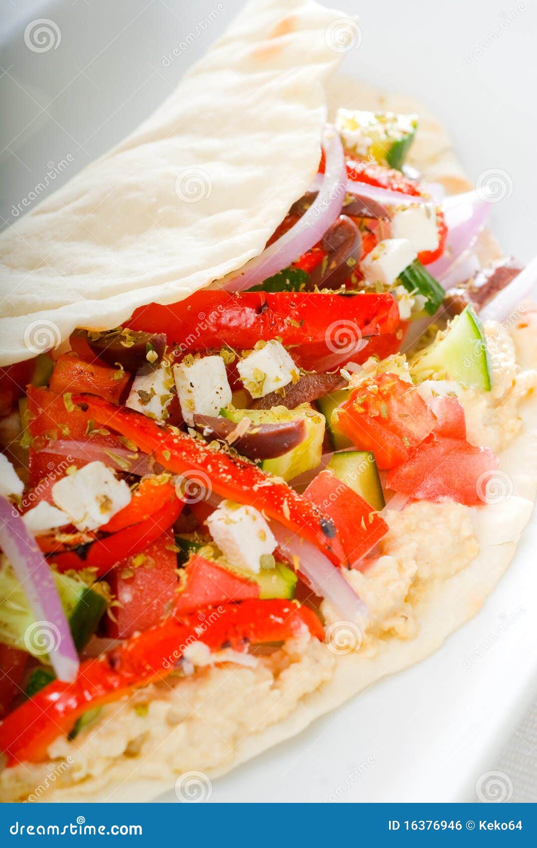 Fresh salad wrap stock photo. Image of fast, meal, dinner - 16376946