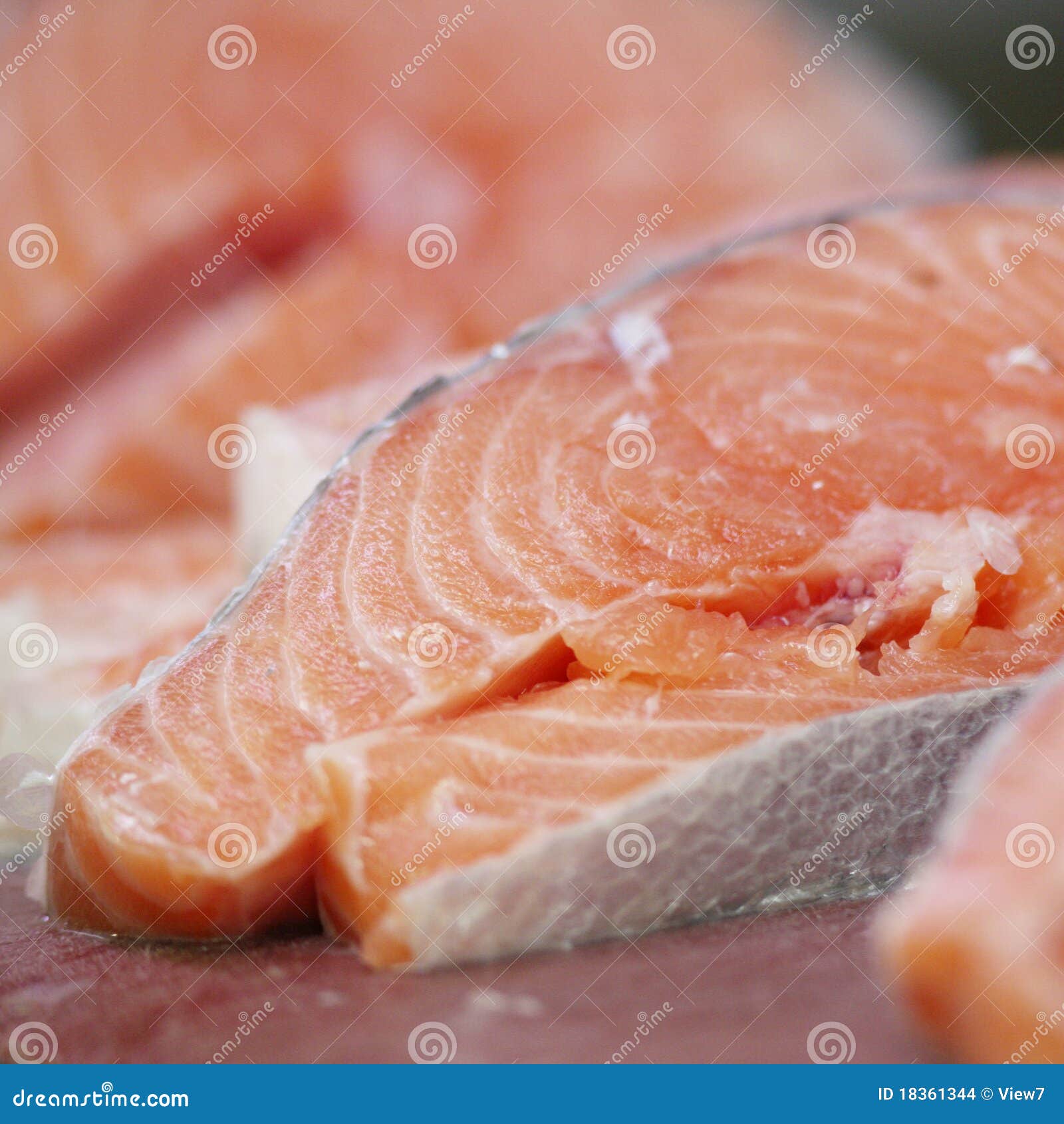 Fresh salmon stock photo. Image of uncooked, freshly 18361344