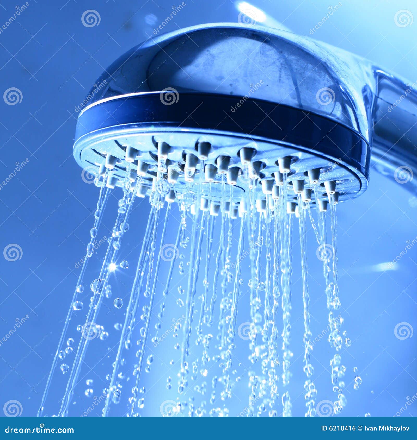 Fresh Shower Stock Photo Image Of Flowing Drops Household 6210416