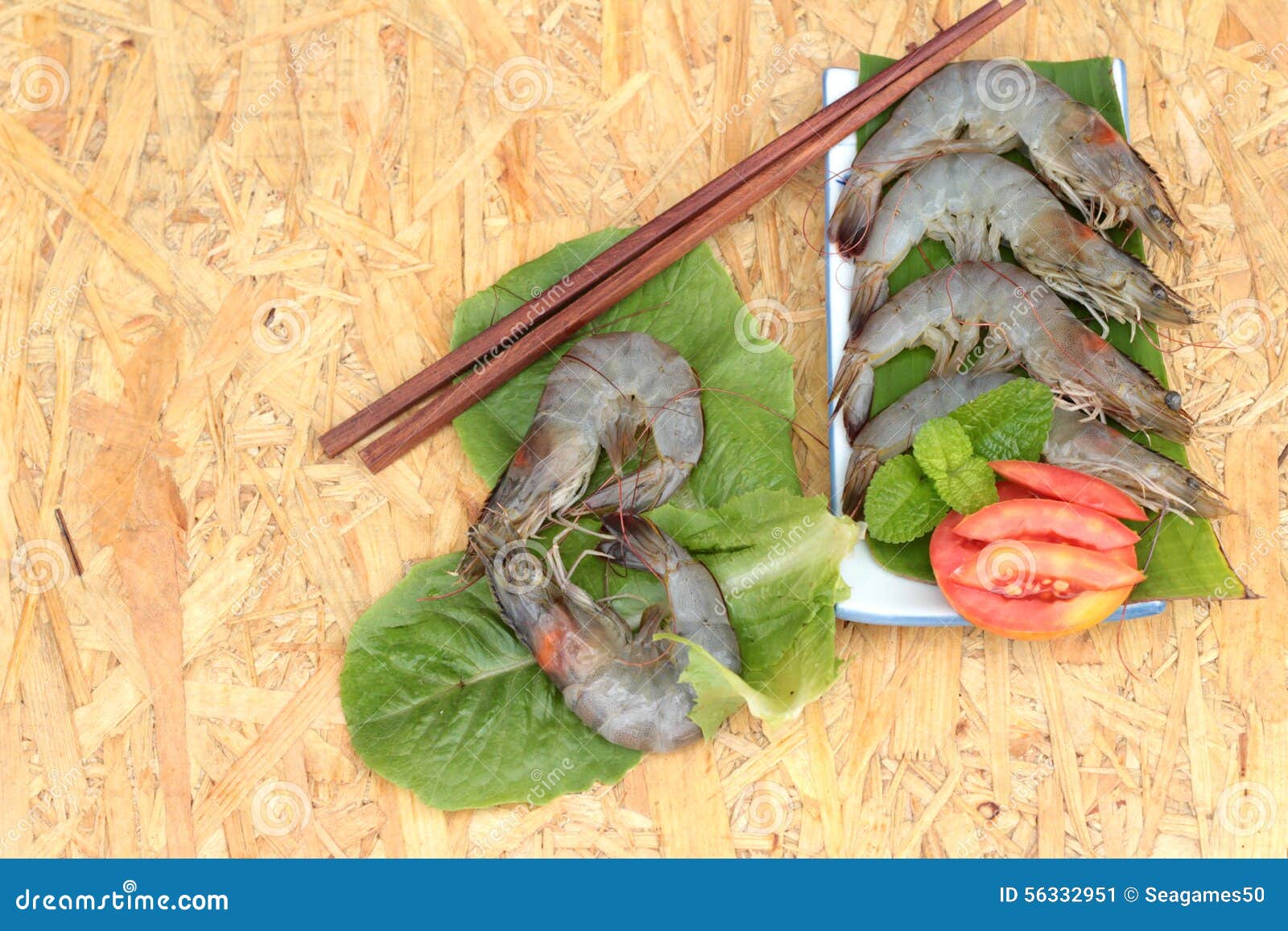 Fresh Shrimp and Green Vegetables on the Plate Stock Image Image of crustacean, cocktail 56332951
