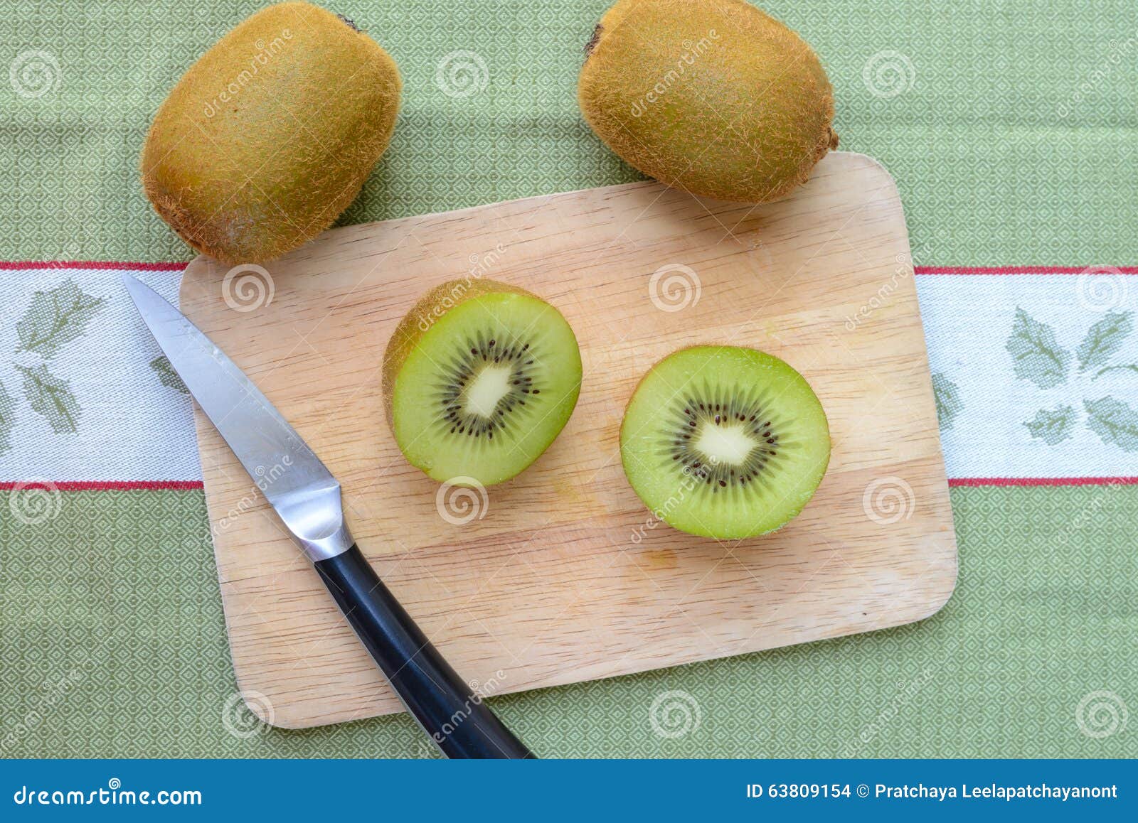 Fresh Sliced Kiwi Fruit and Knife Stock Photo Image of knife, juicy