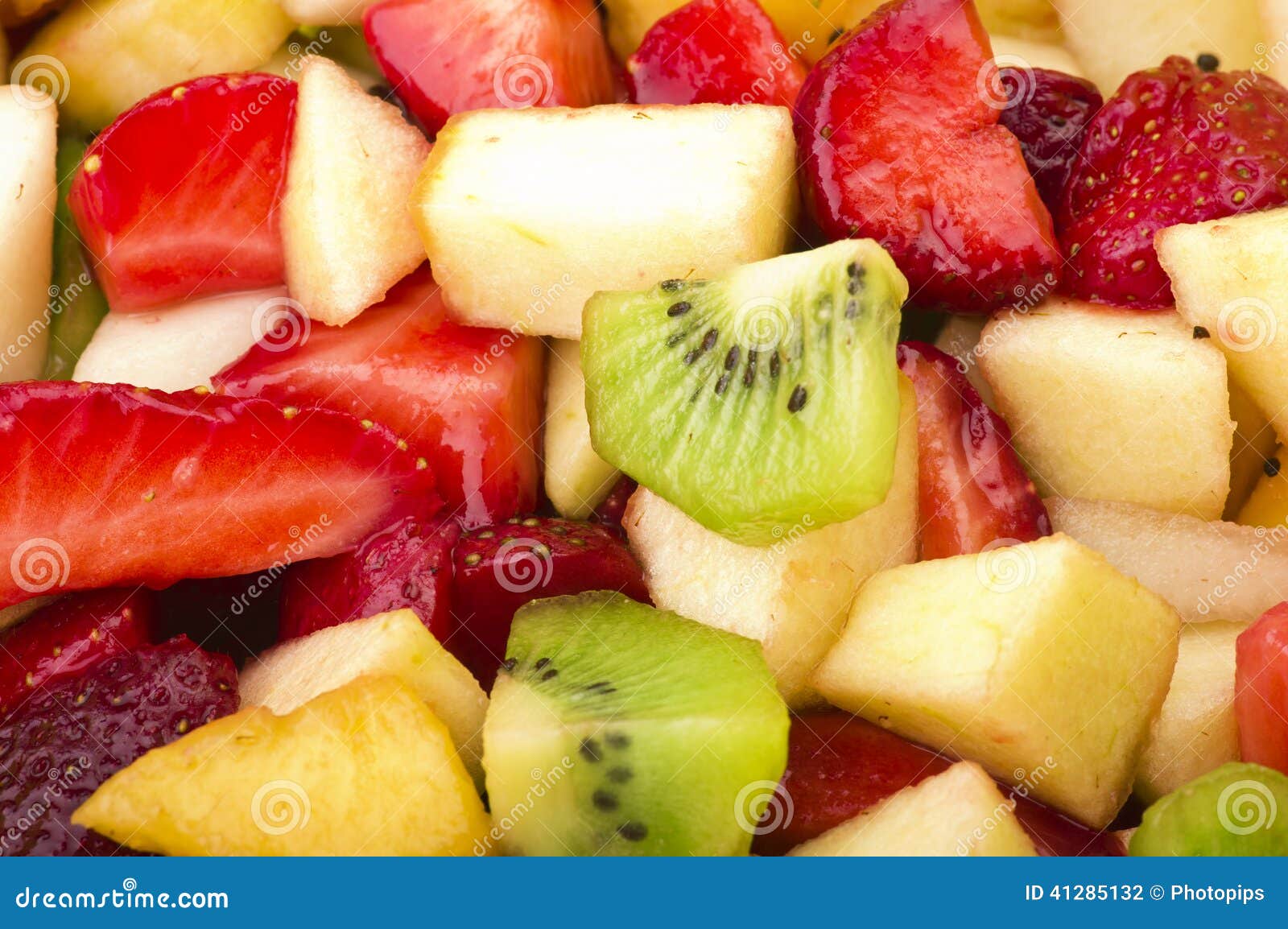 Fresh Sliced of Various Fruit Stock Photo Image of strawberry, green