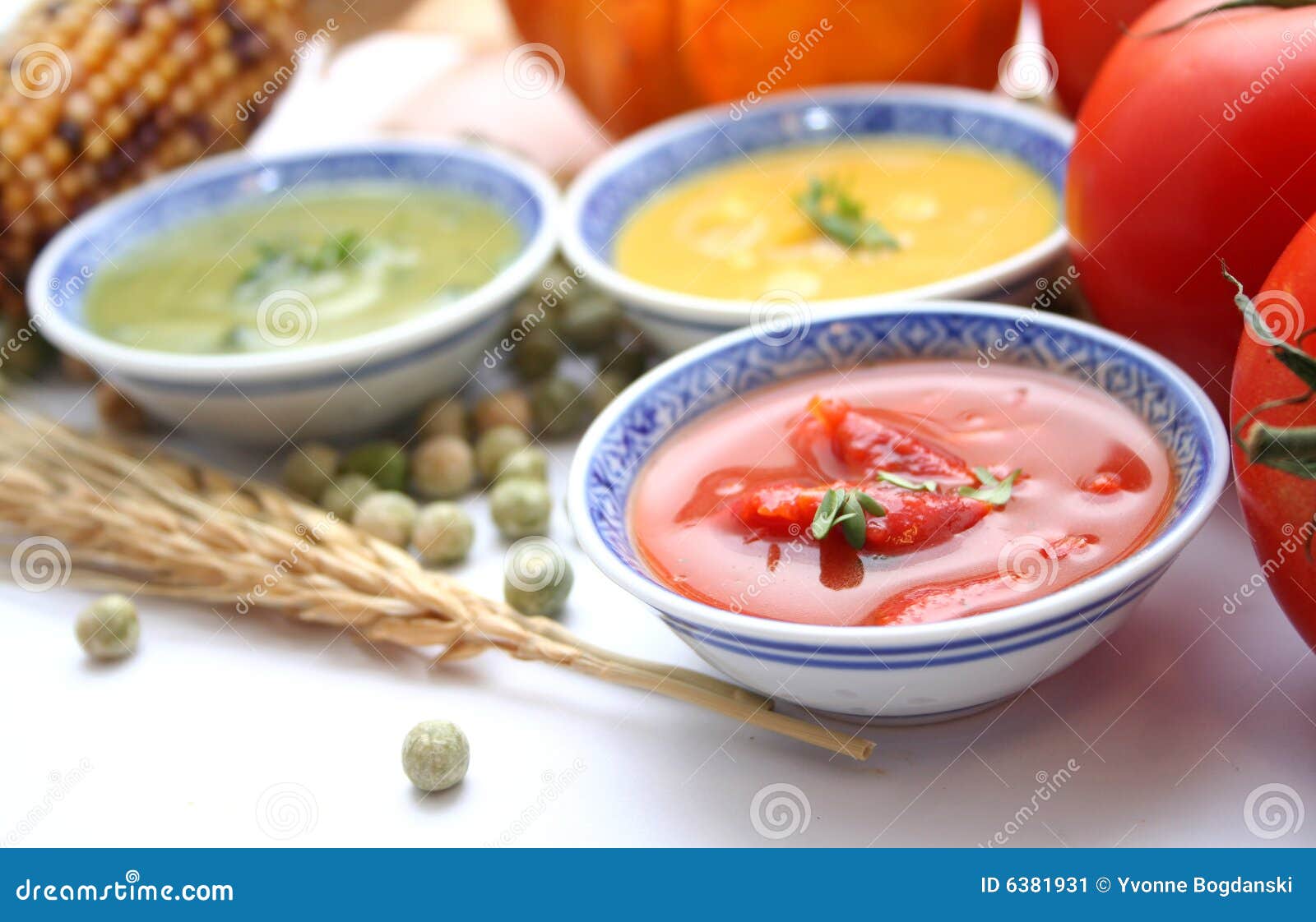 Fresh soups stock image. Image of soup, vegetables, peas 6381931