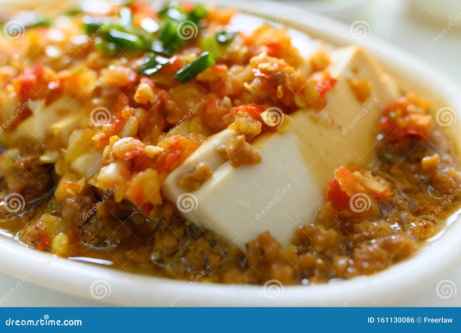 Food of Fresh Spicy Beancurd Stock Photo Image of dish, fresh 161130086