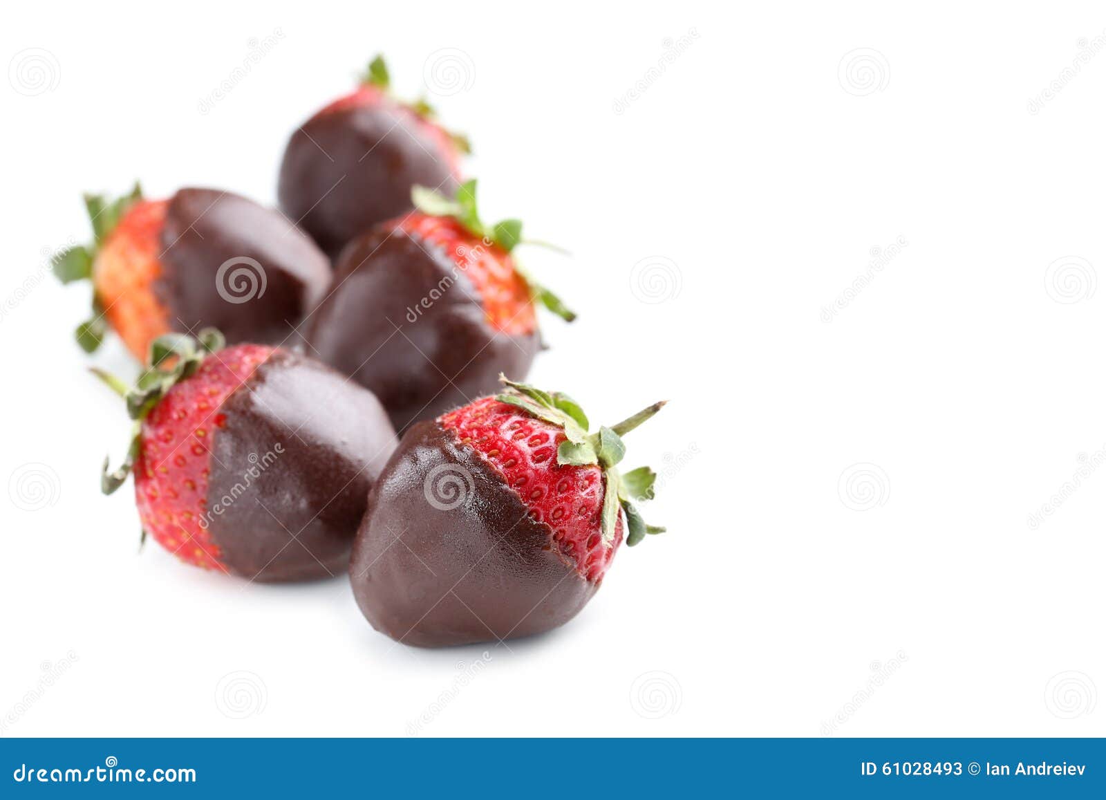 Fresh strawberries stock image. Image of dark, cocoa 61028493