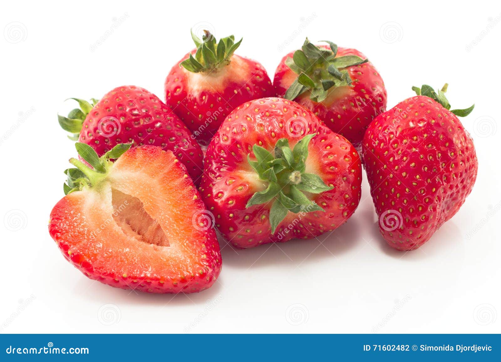 Fresh Strawberries Isolated on White Stock Photo Image of minerals