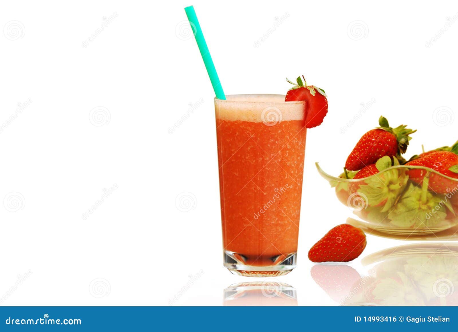 Fresh Strawberries Juice stock photo. Image of fresh 14993416