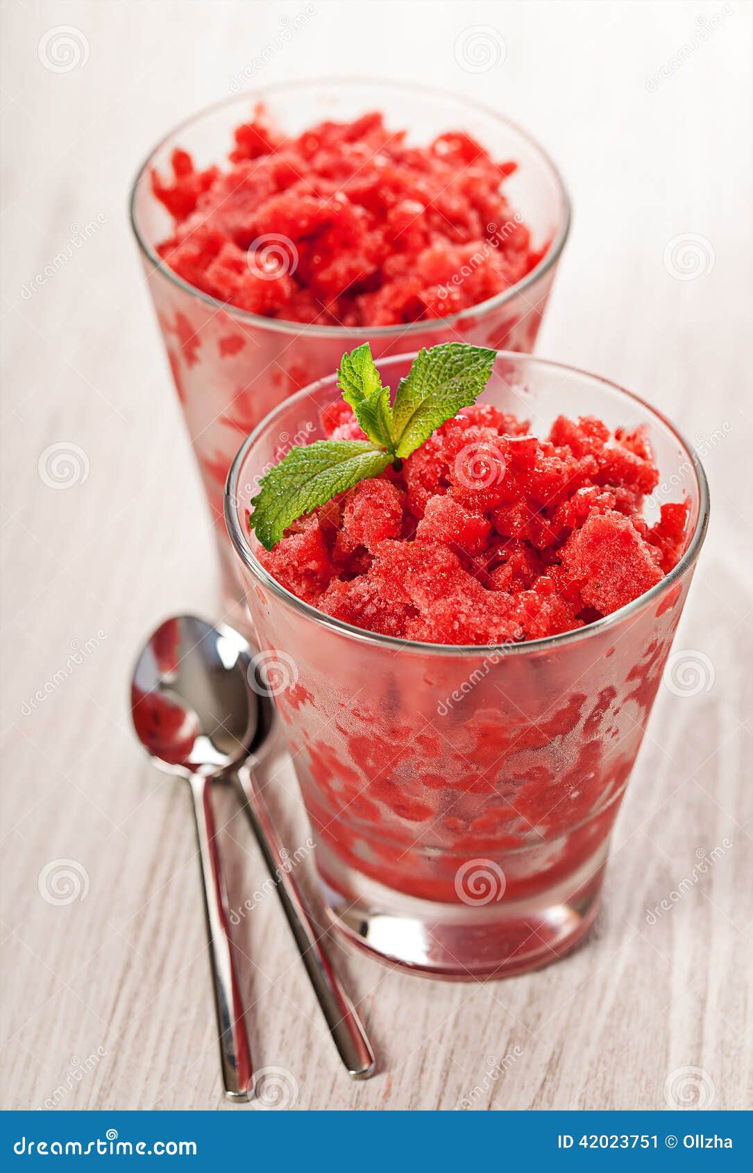 Fresh strawberry homemade sorbet. Fresh strawberry homemade red sorbet icecream