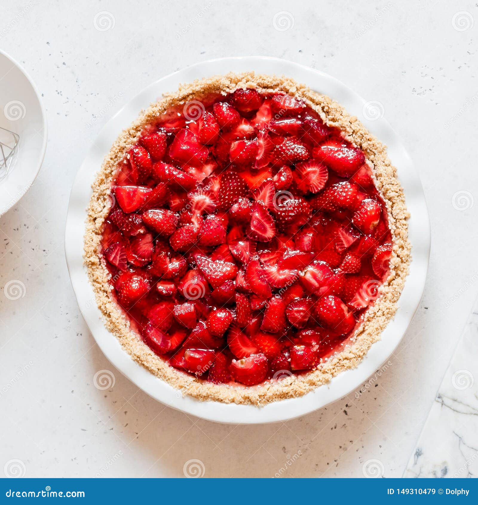 Strawberry Jelly Pie stock image. Image of food, birthday 149310479