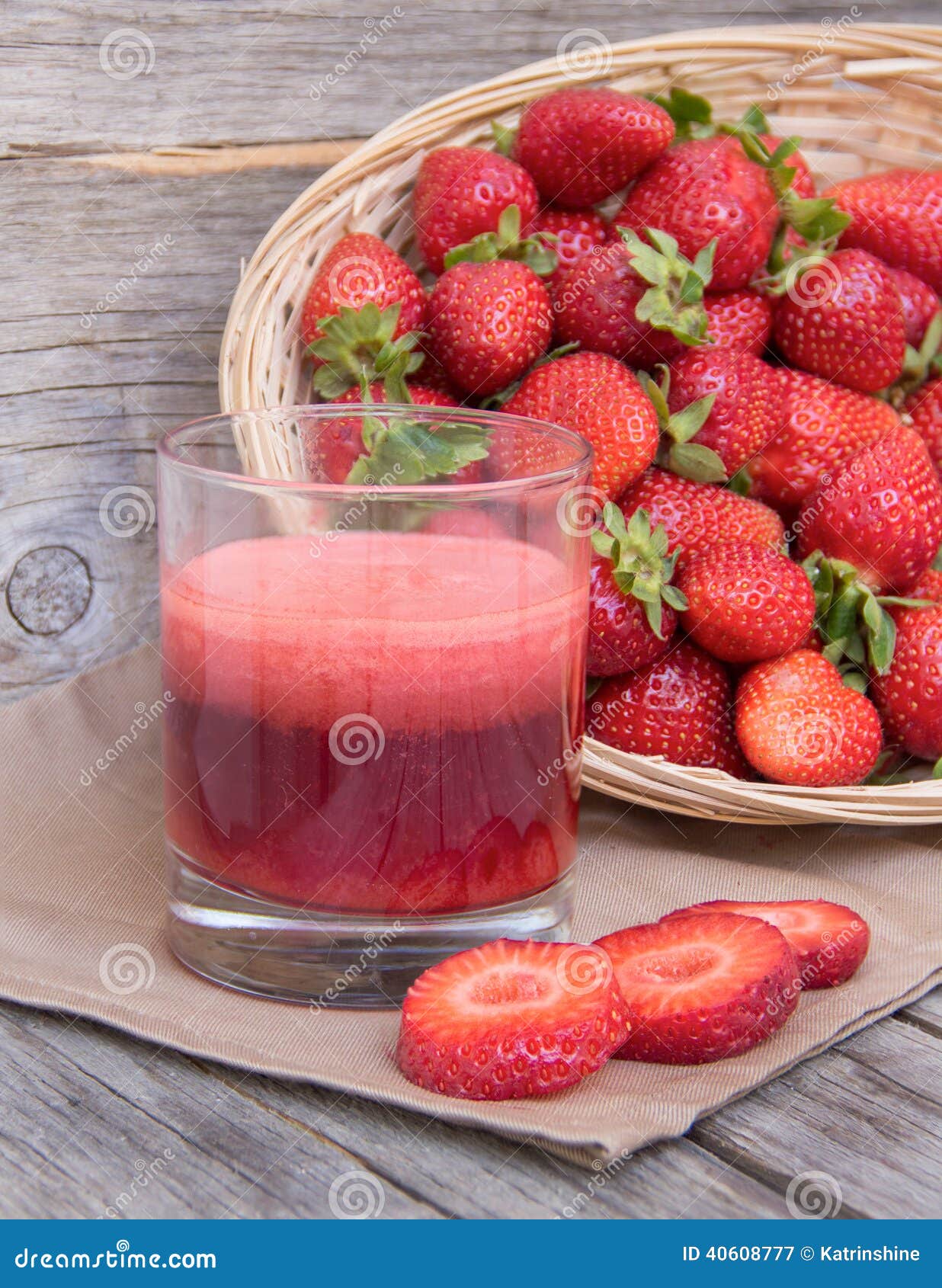 Fresh Strawberry Smoothie Juice Stock Image Image of nutrition