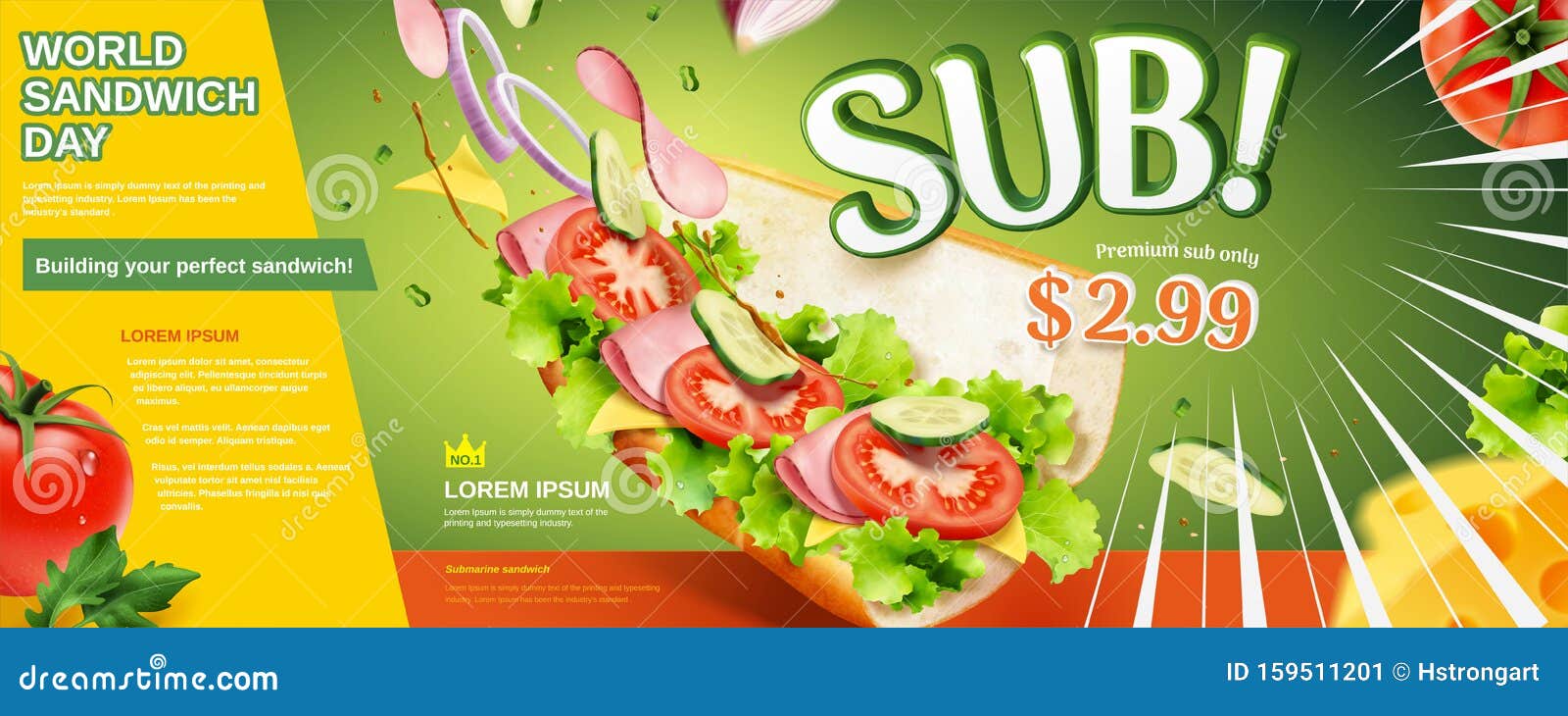 fresh submarine sandwich ads