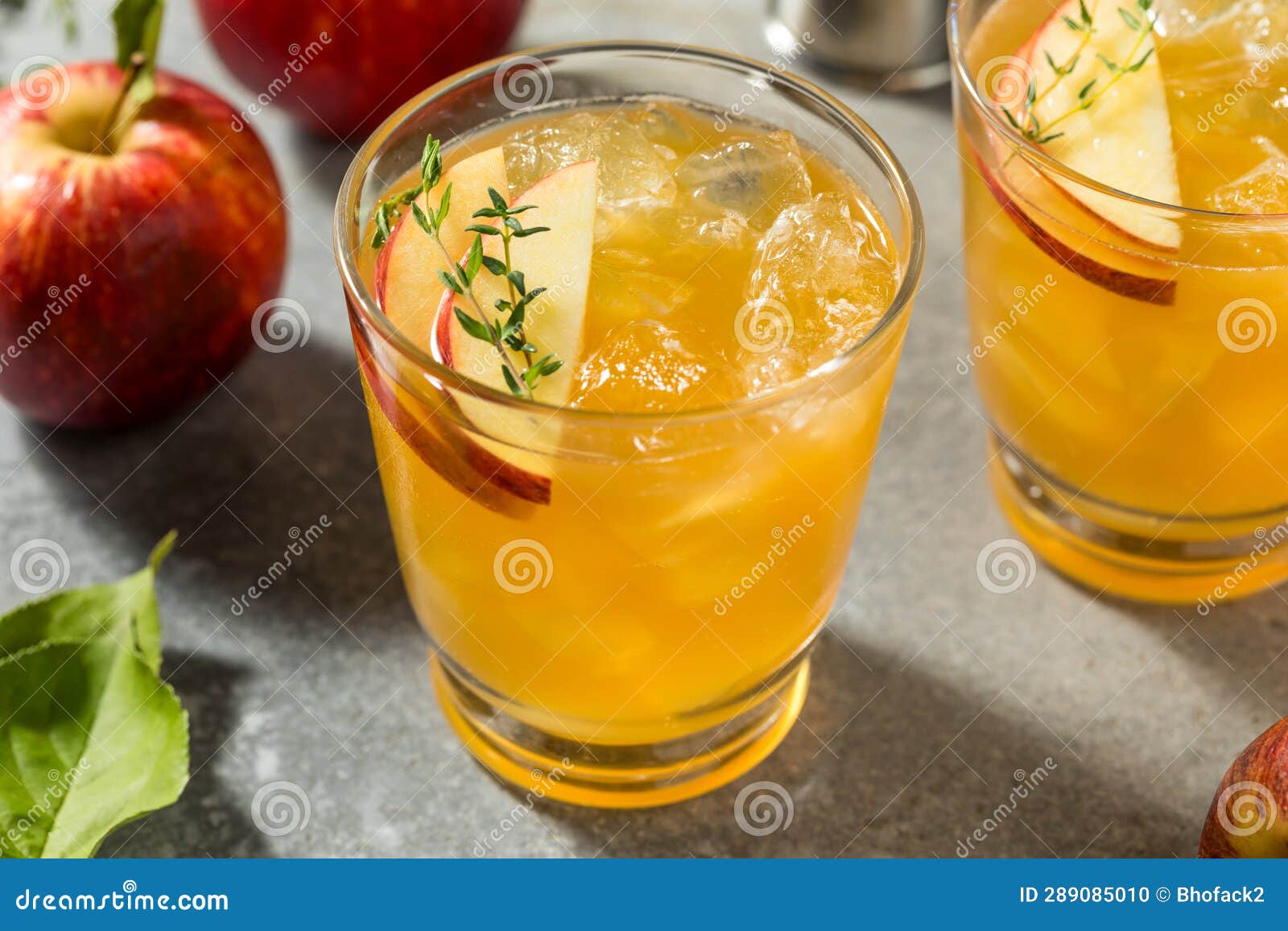 Fresh Sweet Apple Cider Cocktail Stock Photo Image of drink, beverage