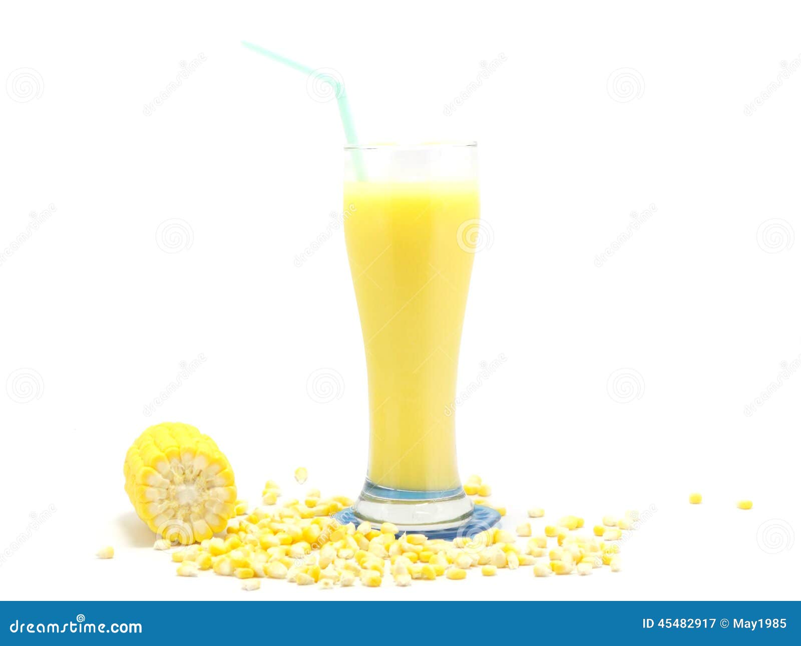 Fresh sweet corn juice stock image. Image of leaf, corn 45482917