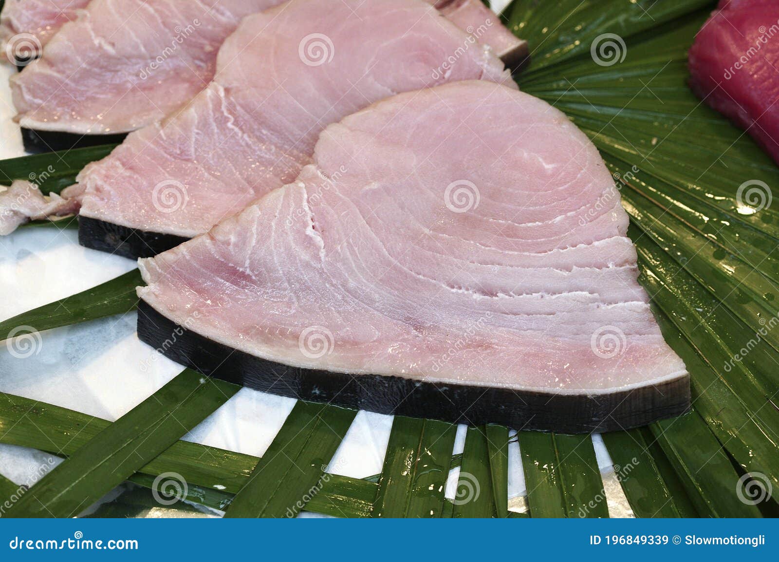 Fresh Swordfish at Fish Shop Stock Image Image of shop, indoors