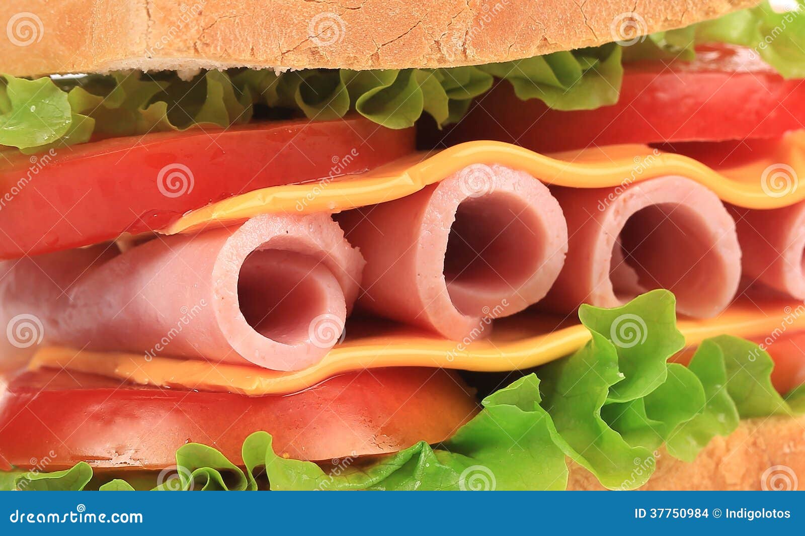 Fresh Toast Sandwich. Close Up Stock Photo Image of lunch, food 37750984
