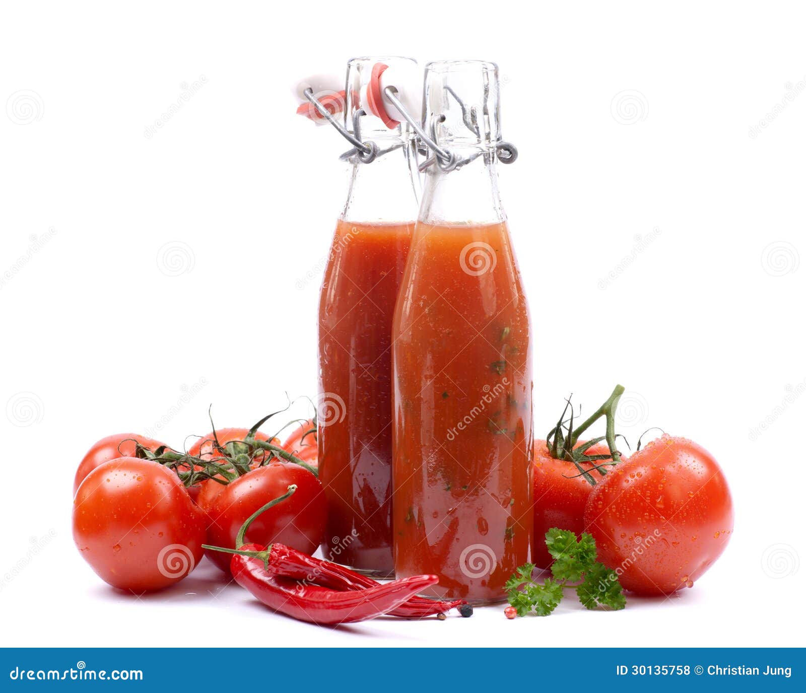 Fresh tomato ketchup stock photo. Image of bottle, juice 30135758
