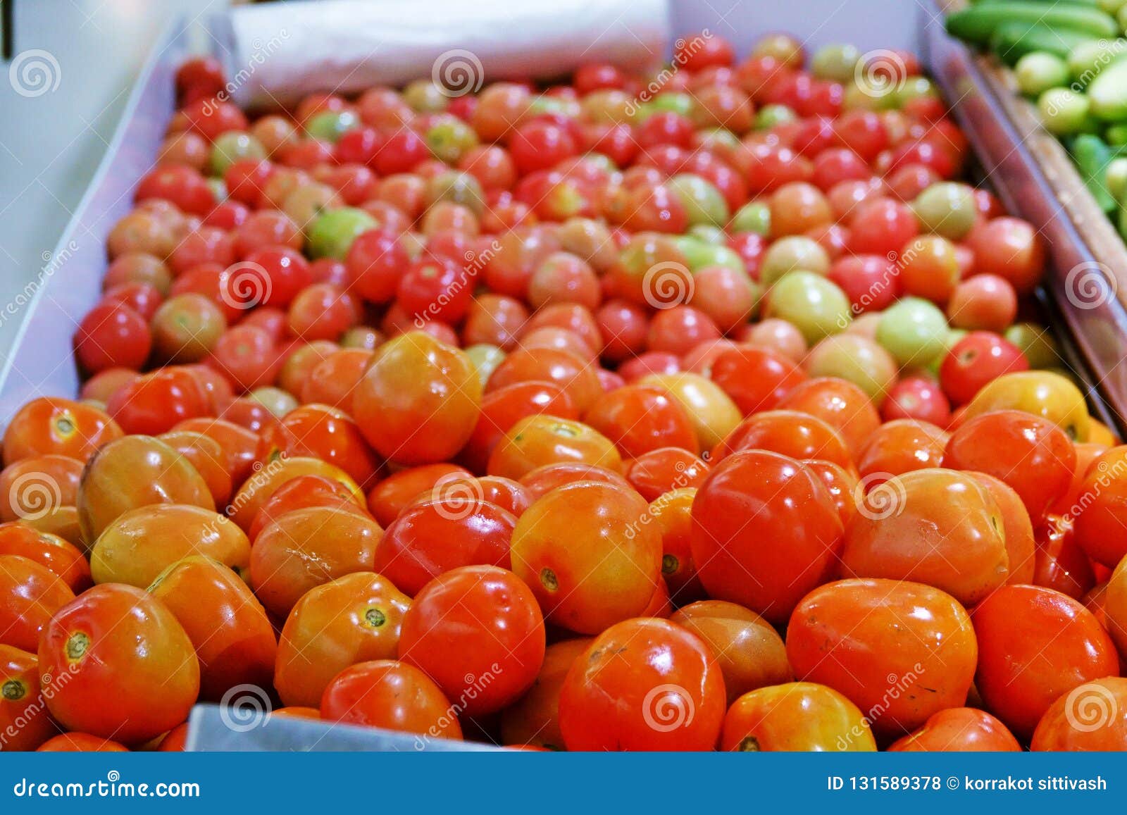 Fresh Tomatoes on the Market Stock Photo - Image of ripe, food: 131589378