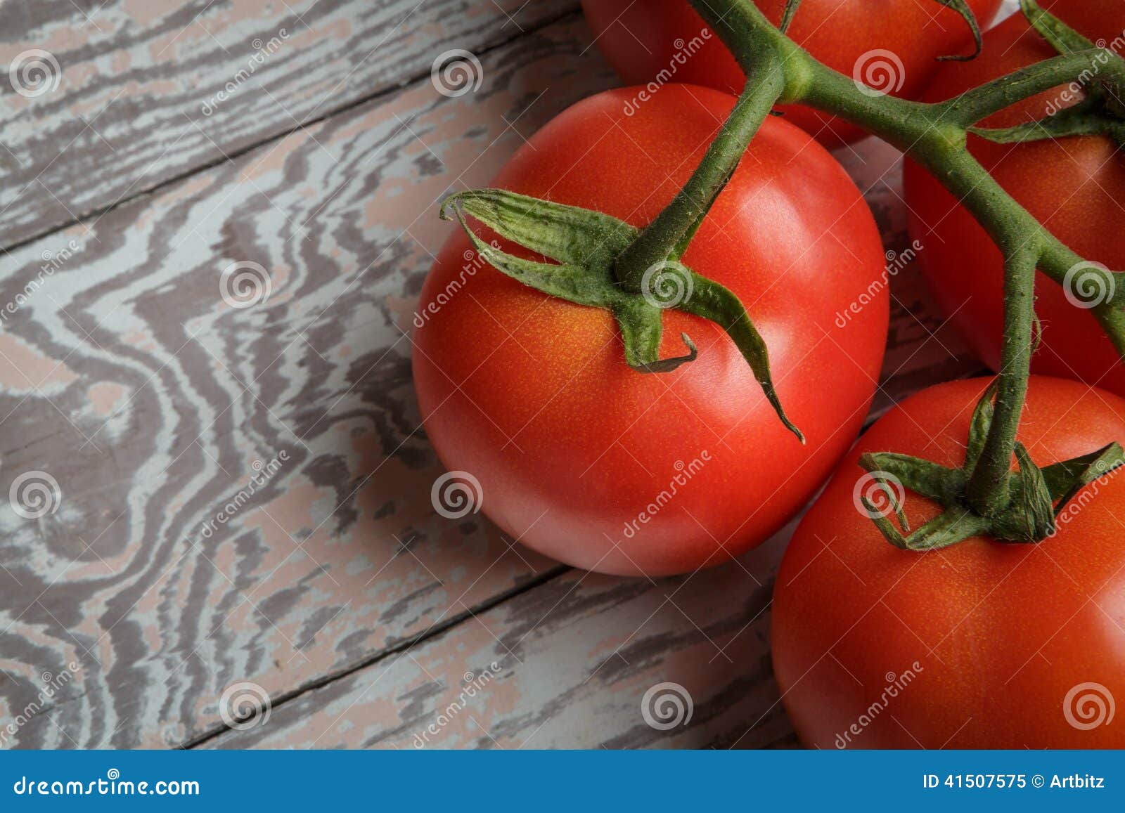Fresh Tomatoes on Wooden Table Stock Image Image of garden, lifestyle