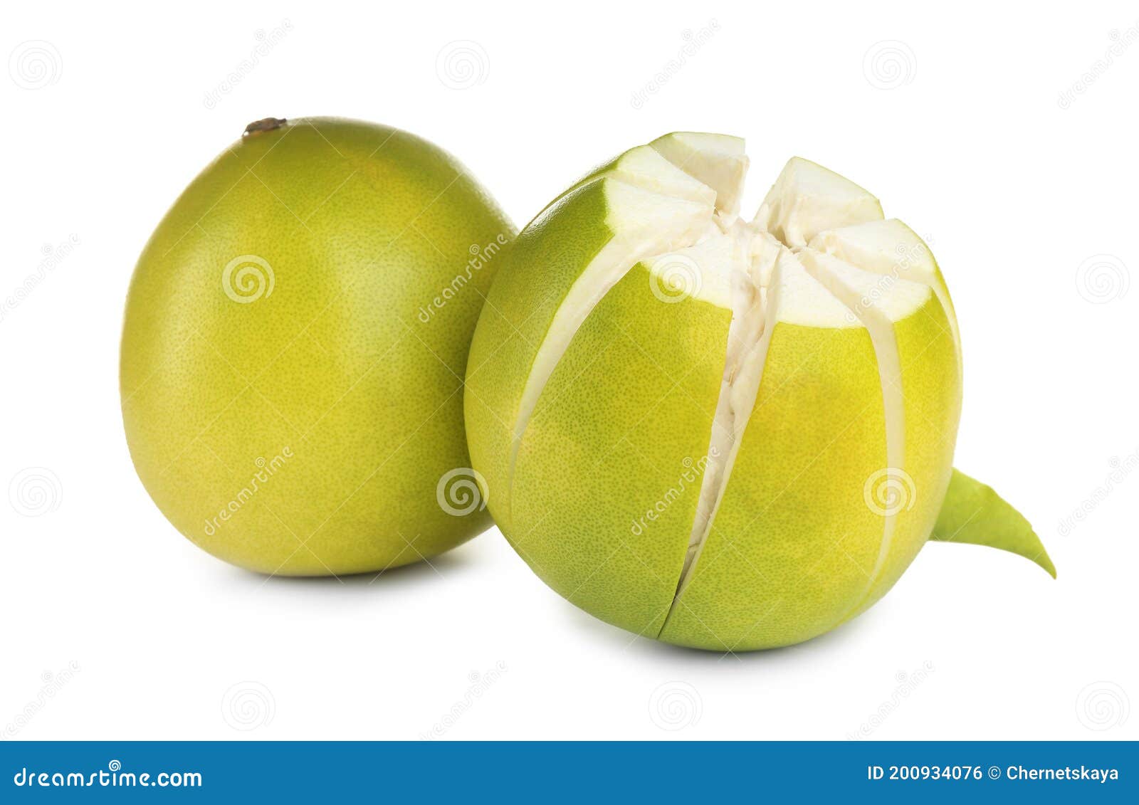 Fresh Tropical Pomelo Fruits Isolated on White Stock Photo Image of