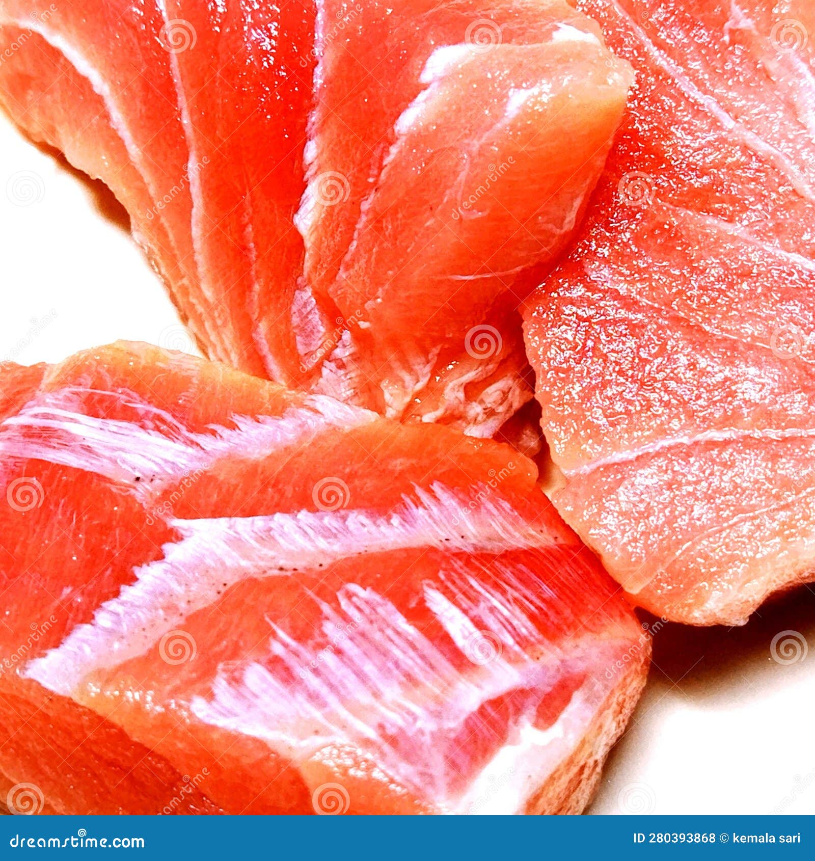 Fresh tuna fish slices stock photo. Image of yummy, slices 280393868
