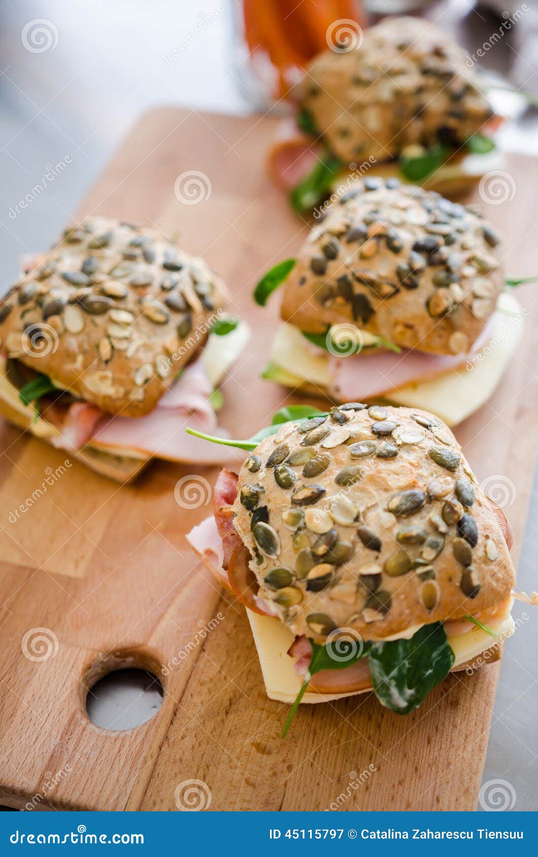 Fresh Turkey Ham and Avocado Sandwich Stock Image Image of bread