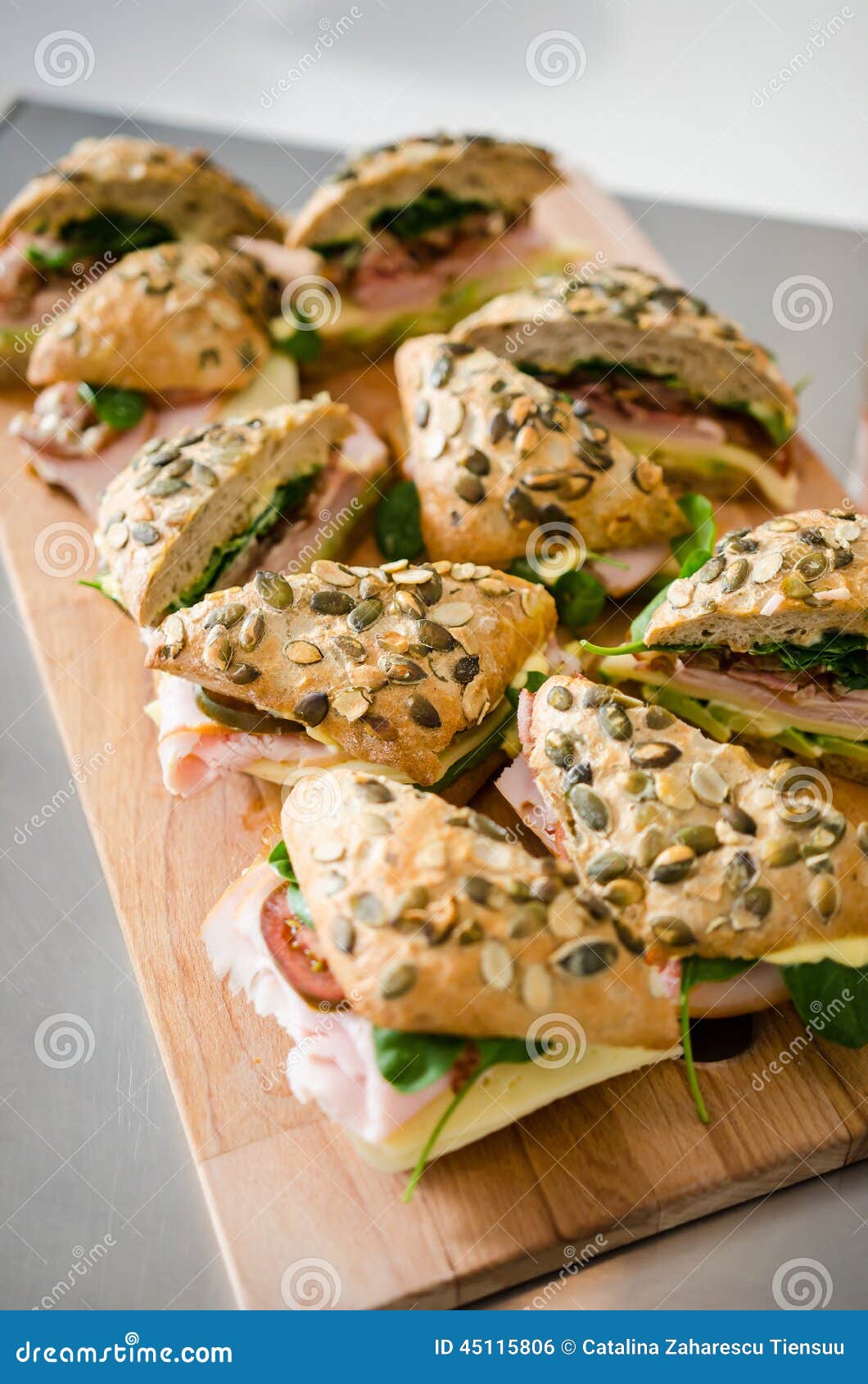 Fresh Turkey Ham and Avocado Sandwich Stock Photo Image of delicious