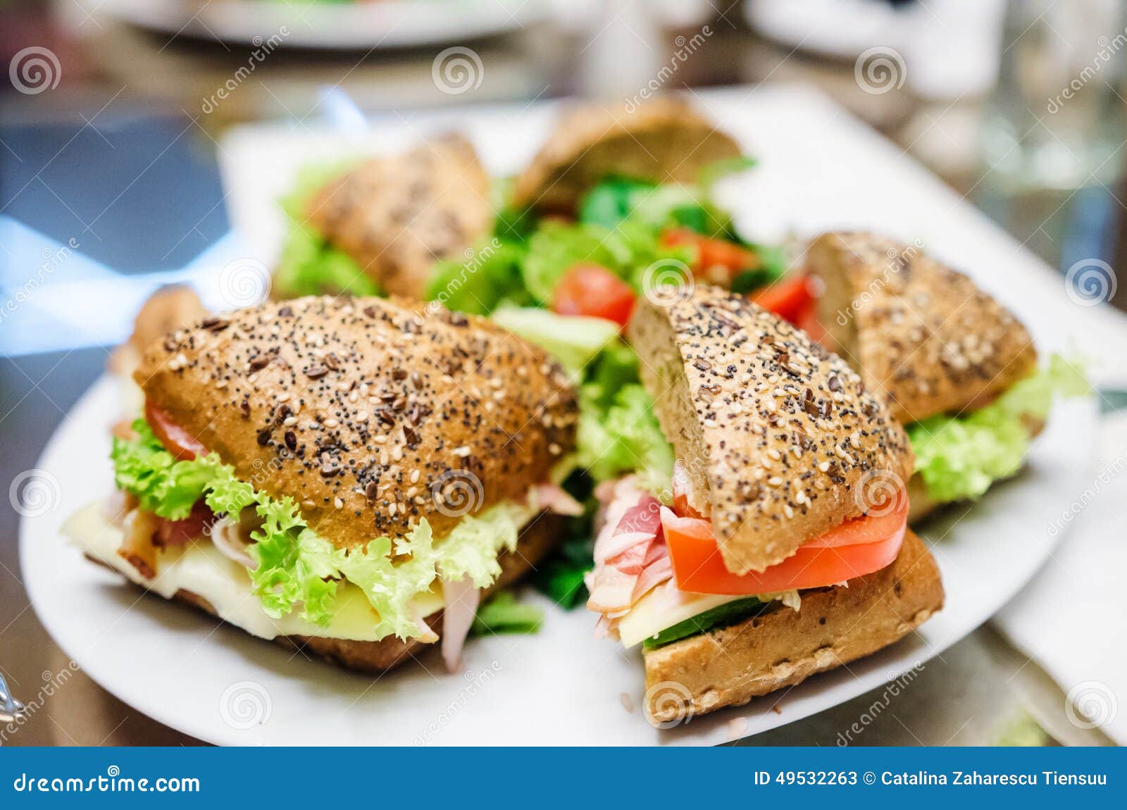 Fresh Turkey Ham and Avocado Sandwich Stock Image Image of fresh