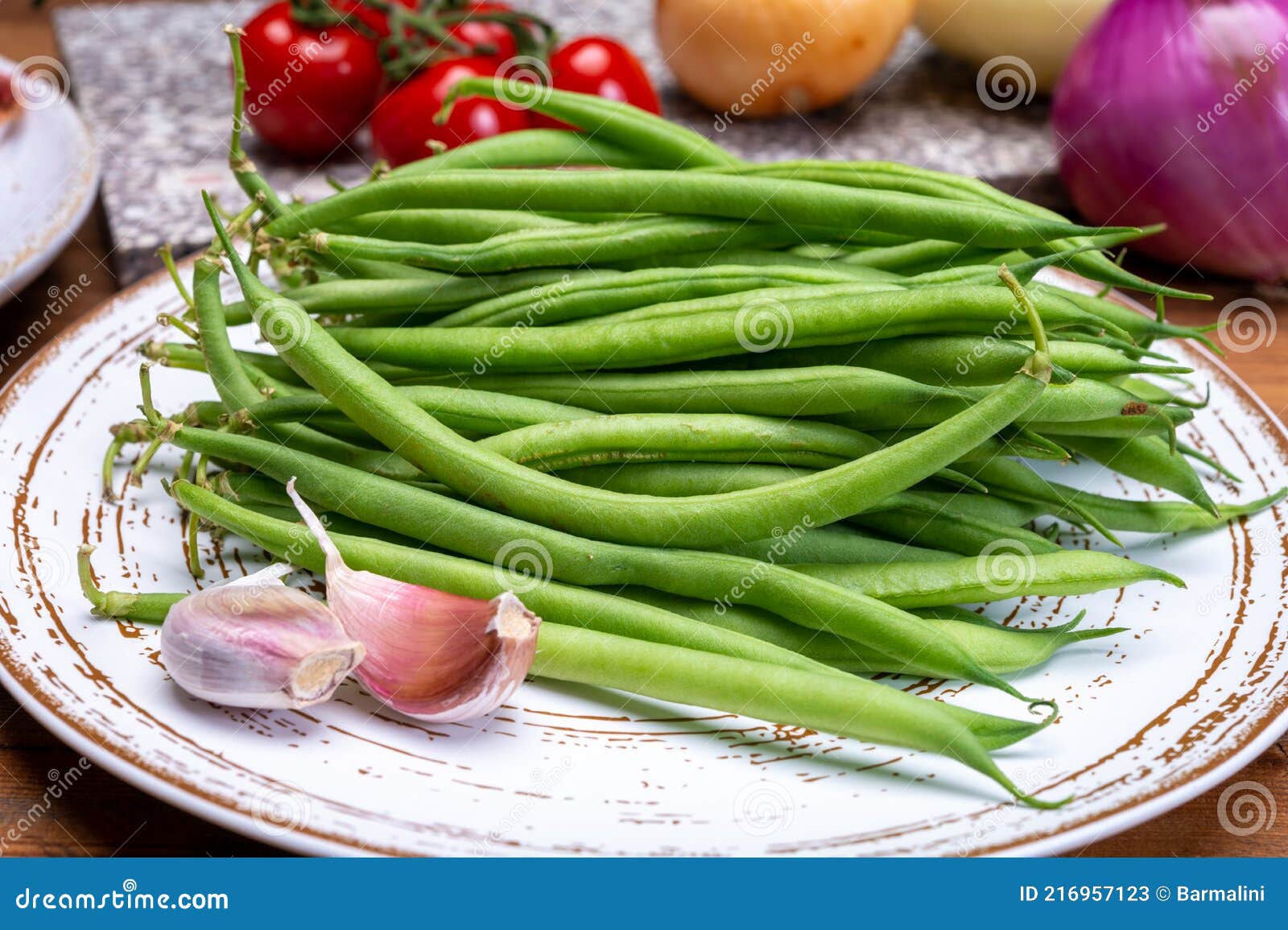 Fresh Uncooked Green Beans Haricot Verts Legumes Stock Image - Image of ...