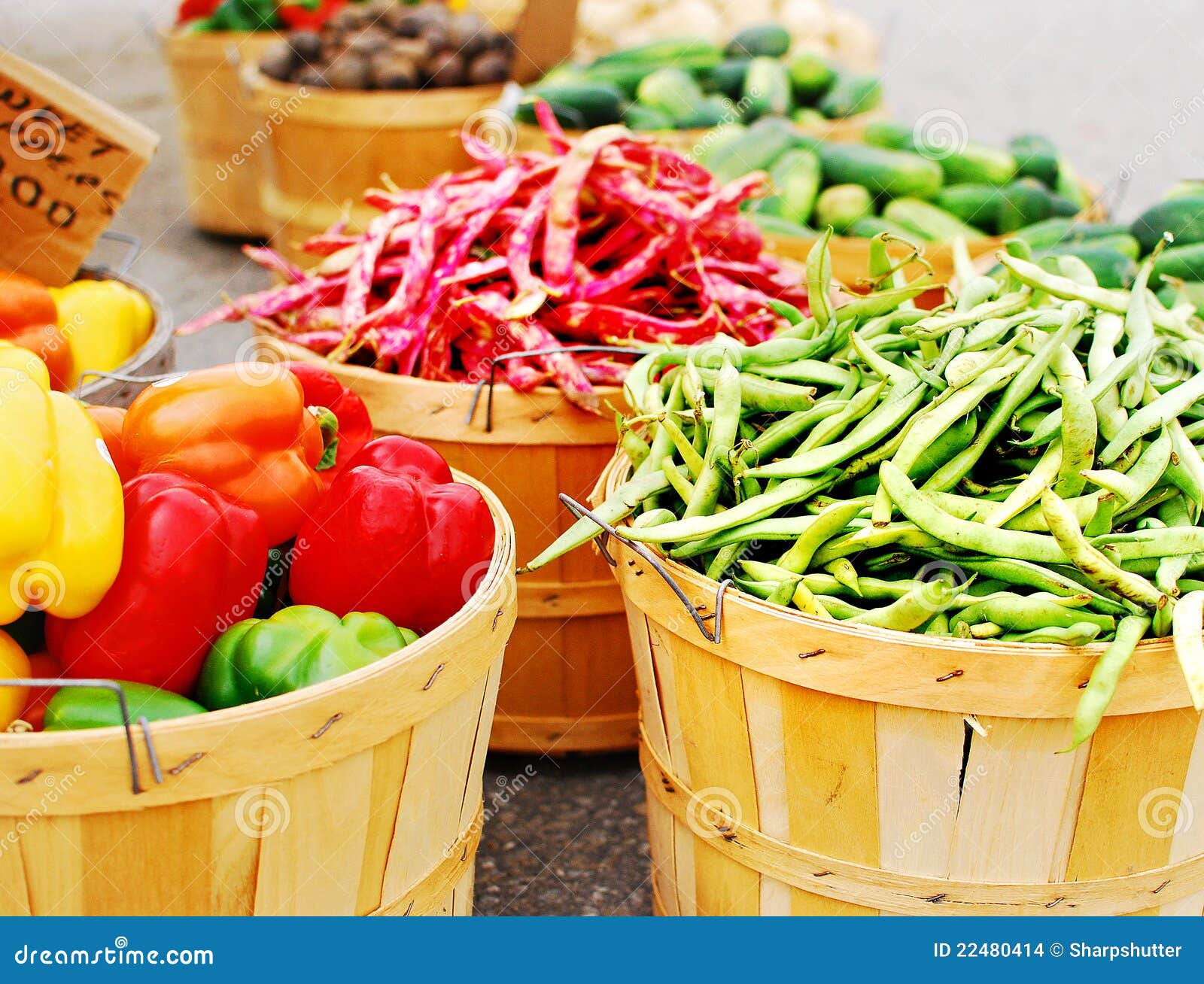 Fresh Vegetable Baskets stock photo. Image of nice, fresh 22480414