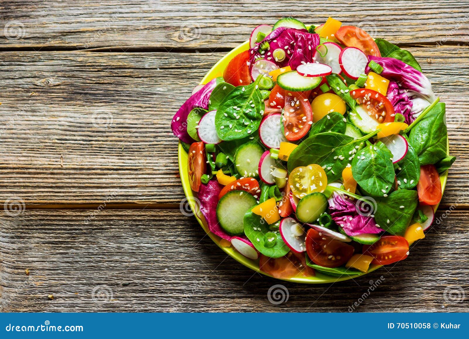 Fresh vegetable salad stock photo. Image of healthy, meal 70510058