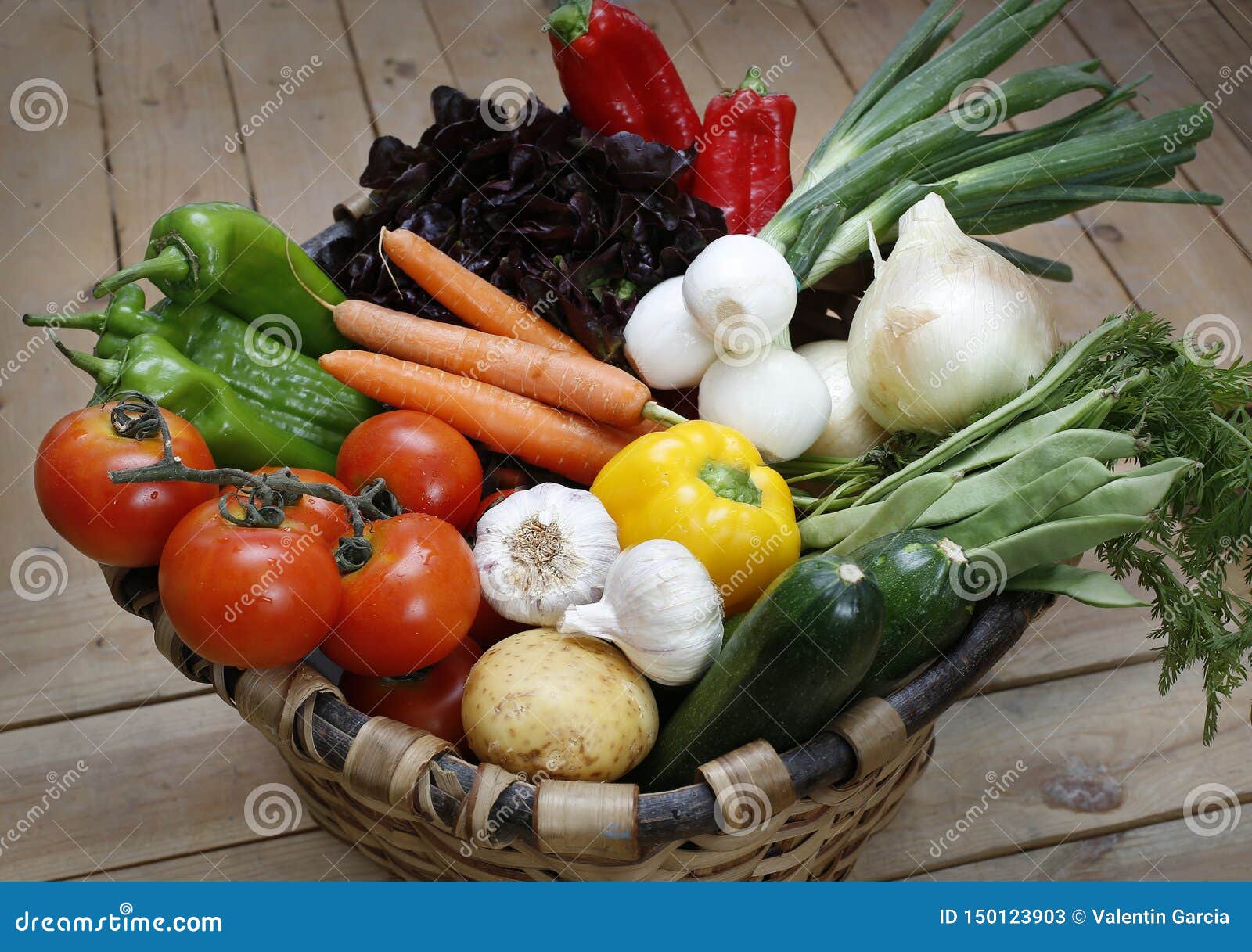 fresh vegetables in a basket